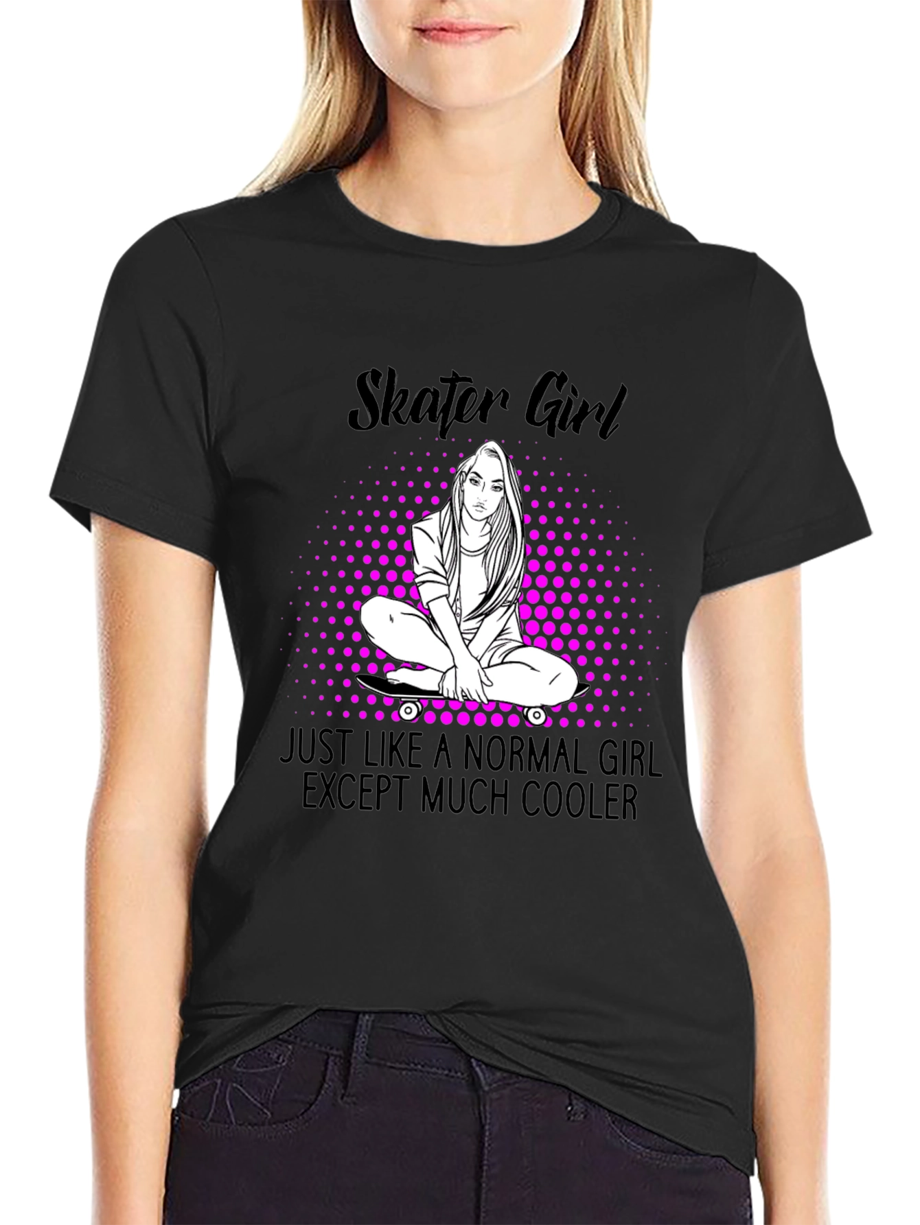 Skater Girl T-Shirt - Cool Graphic Tee
