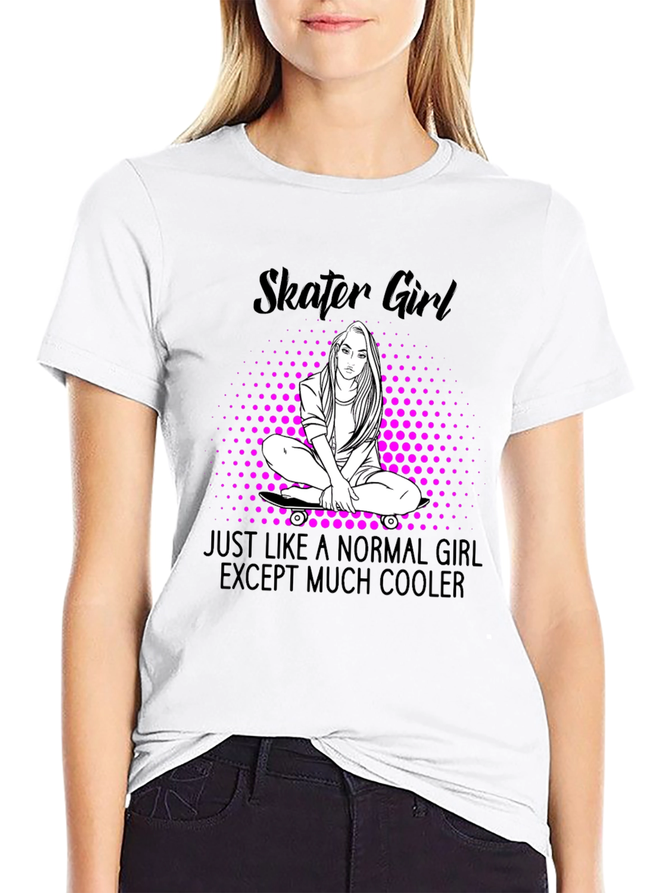 Skater Girl T-Shirt - Cool Graphic Tee