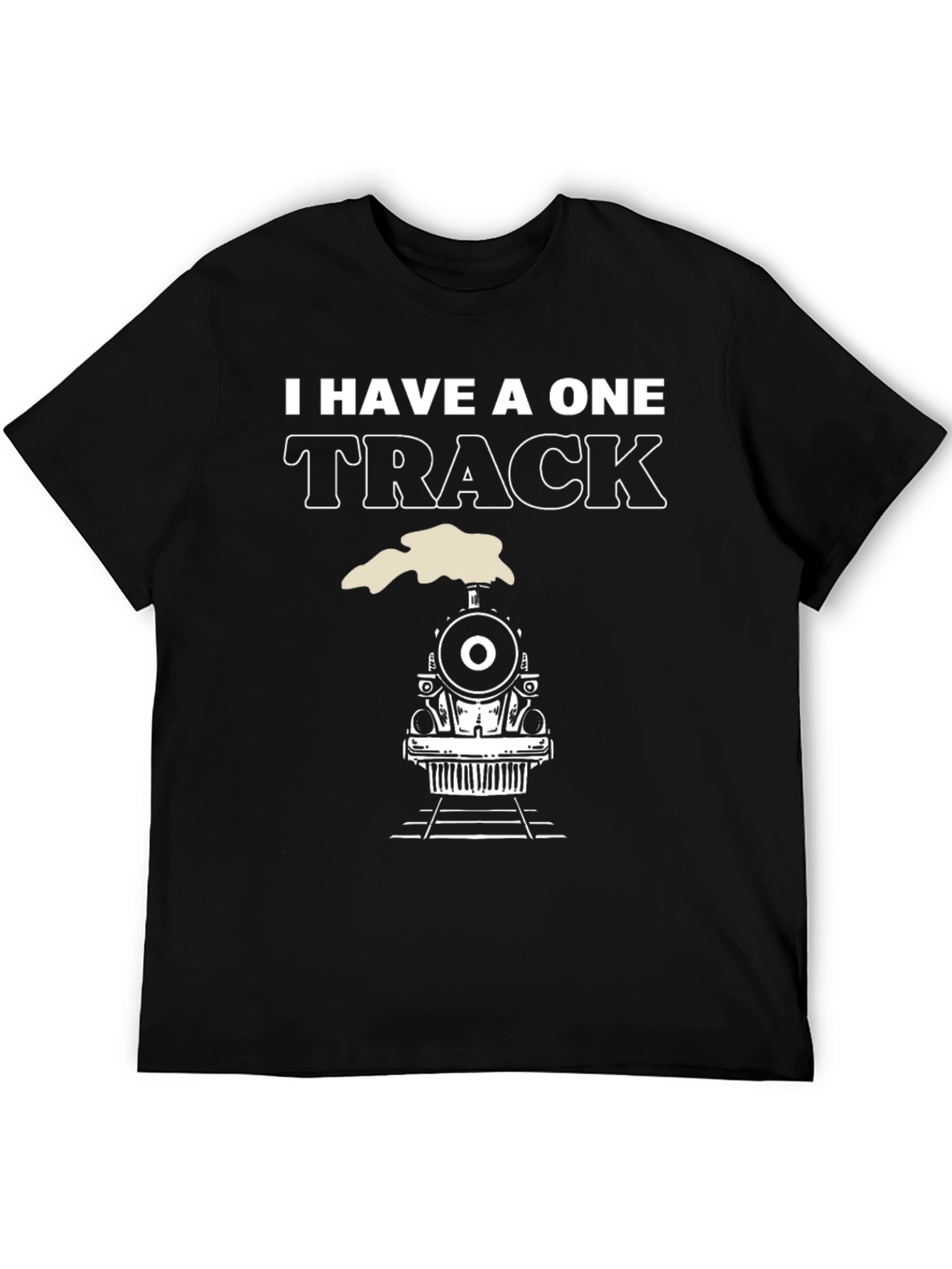 I Have A One Track Mind Train Graphic Tee