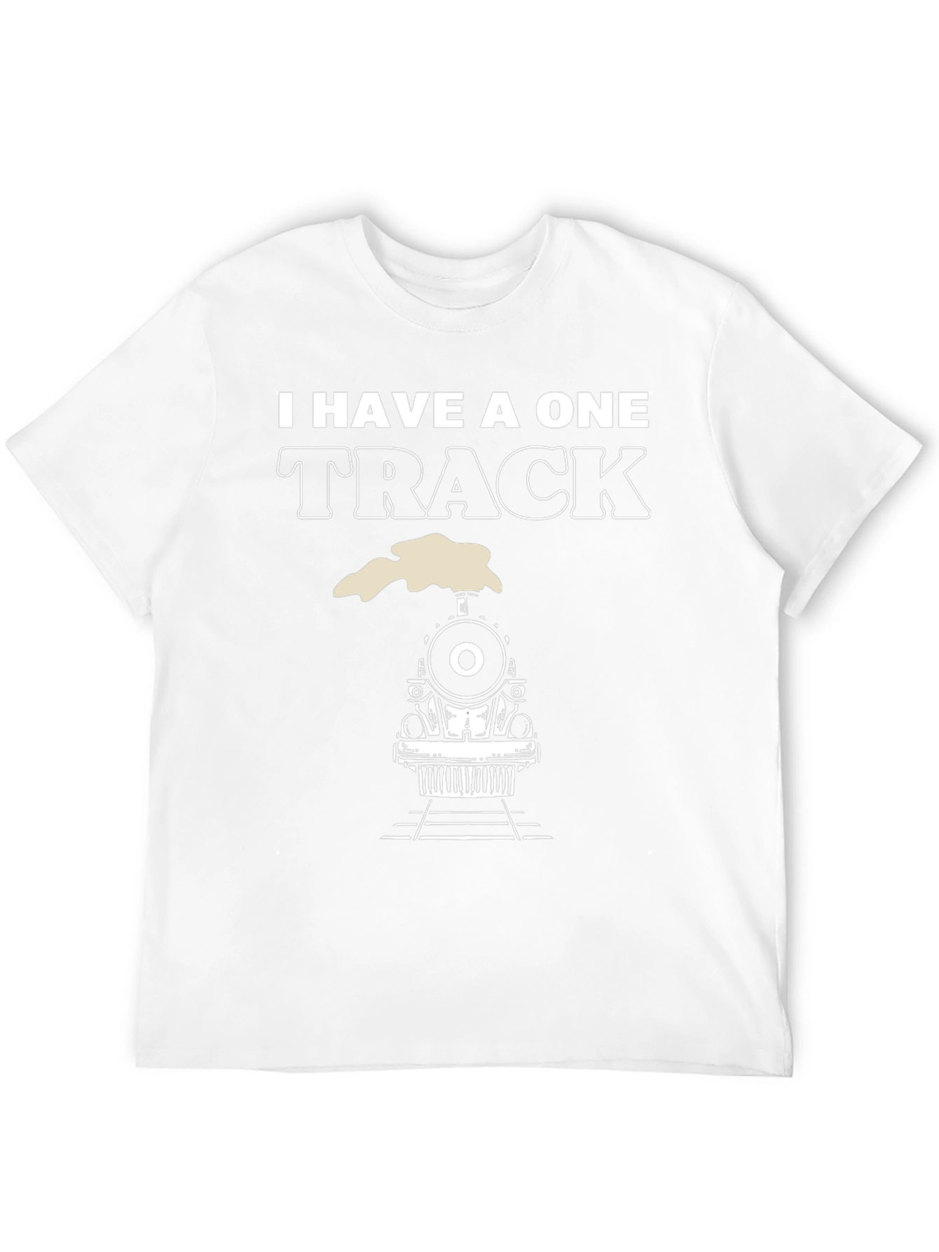 I Have A One Track Mind Train Graphic Tee