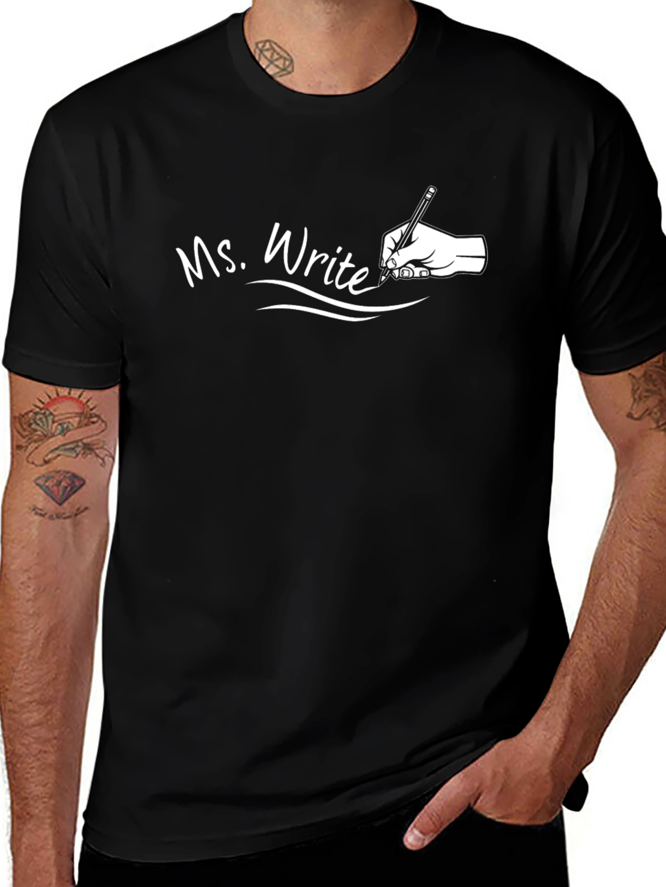 Ms. Write Graphic T-Shirt - Novelty Tee