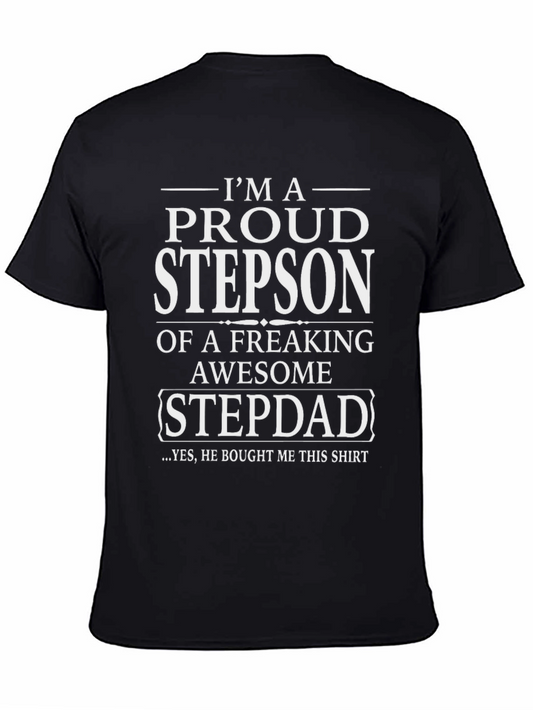 Proud Stepson T-Shirt - Awesome Stepdad Gift