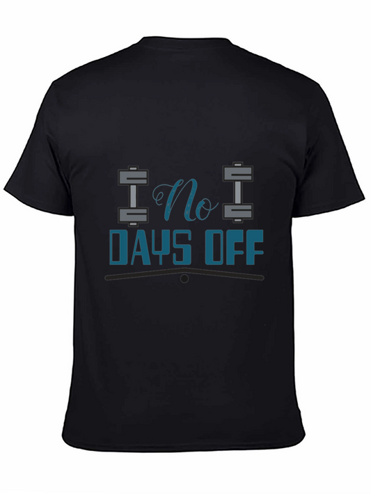 No Days Off Black Fitness T-Shirt