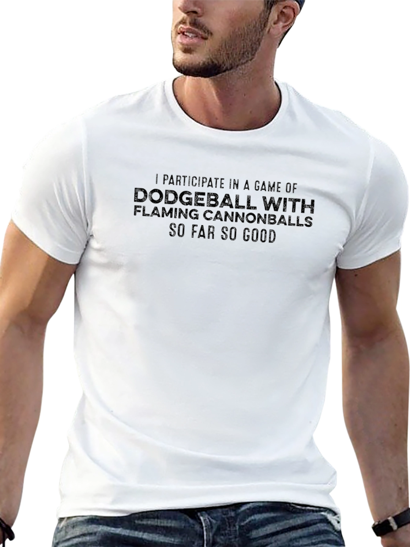 Dodgeball With Flaming Cannonballs Funny T-Shirt
