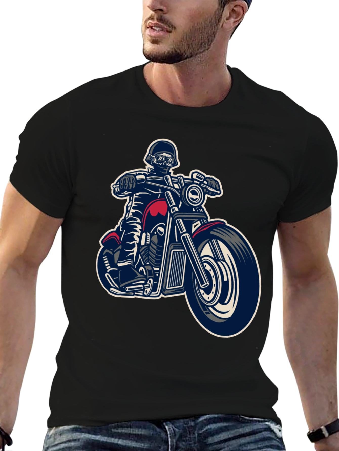 Biker Graphic T-Shirt - Ride in Style