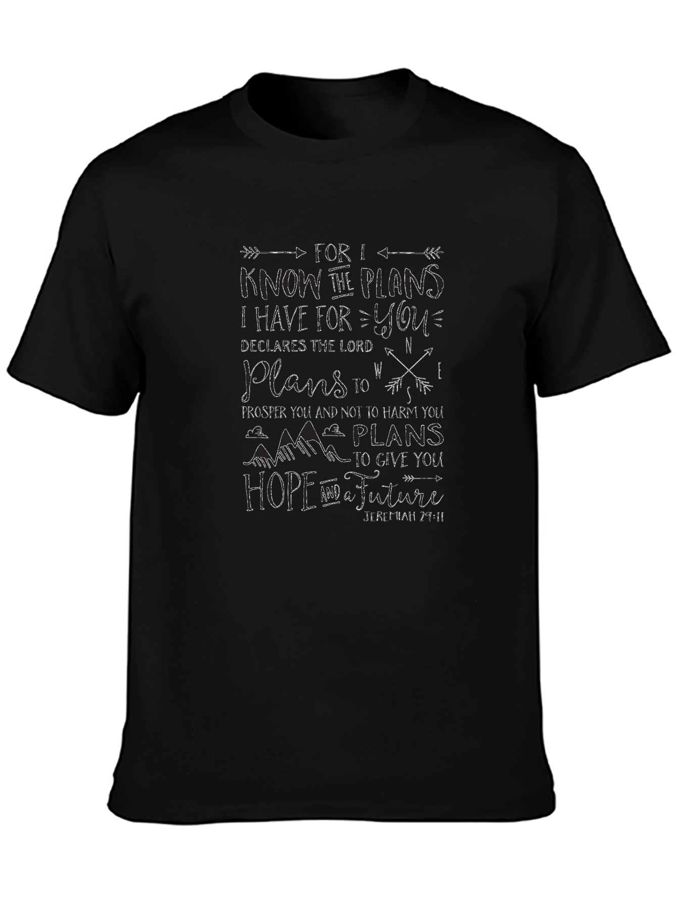 Faith-Based Graphic Tee - Jeremiah 29:11