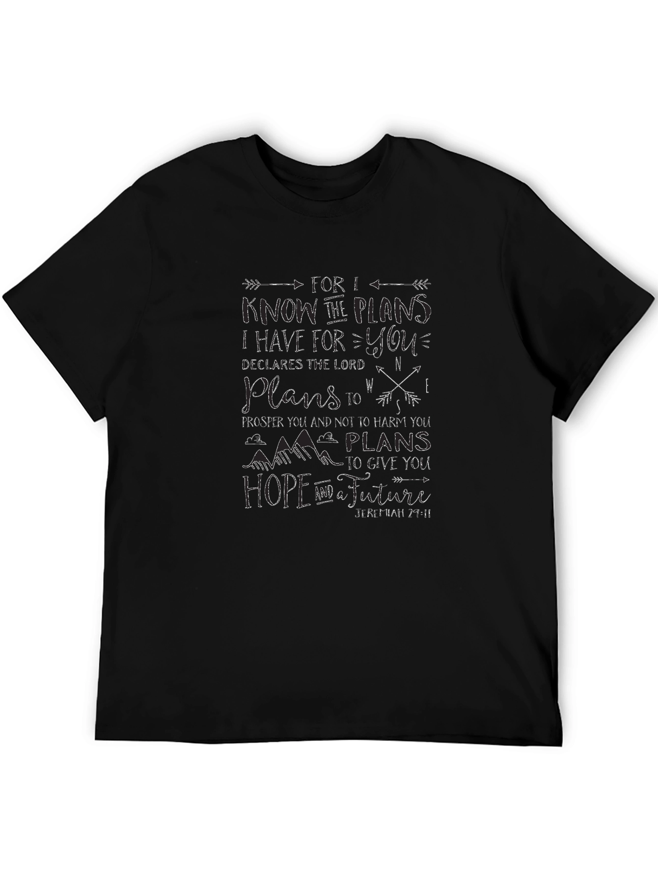 Faith-Based Graphic Tee - Jeremiah 29:11