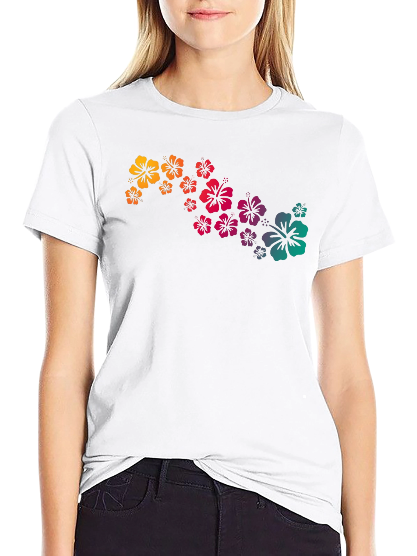 Tropical Hibiscus Flower T-Shirt