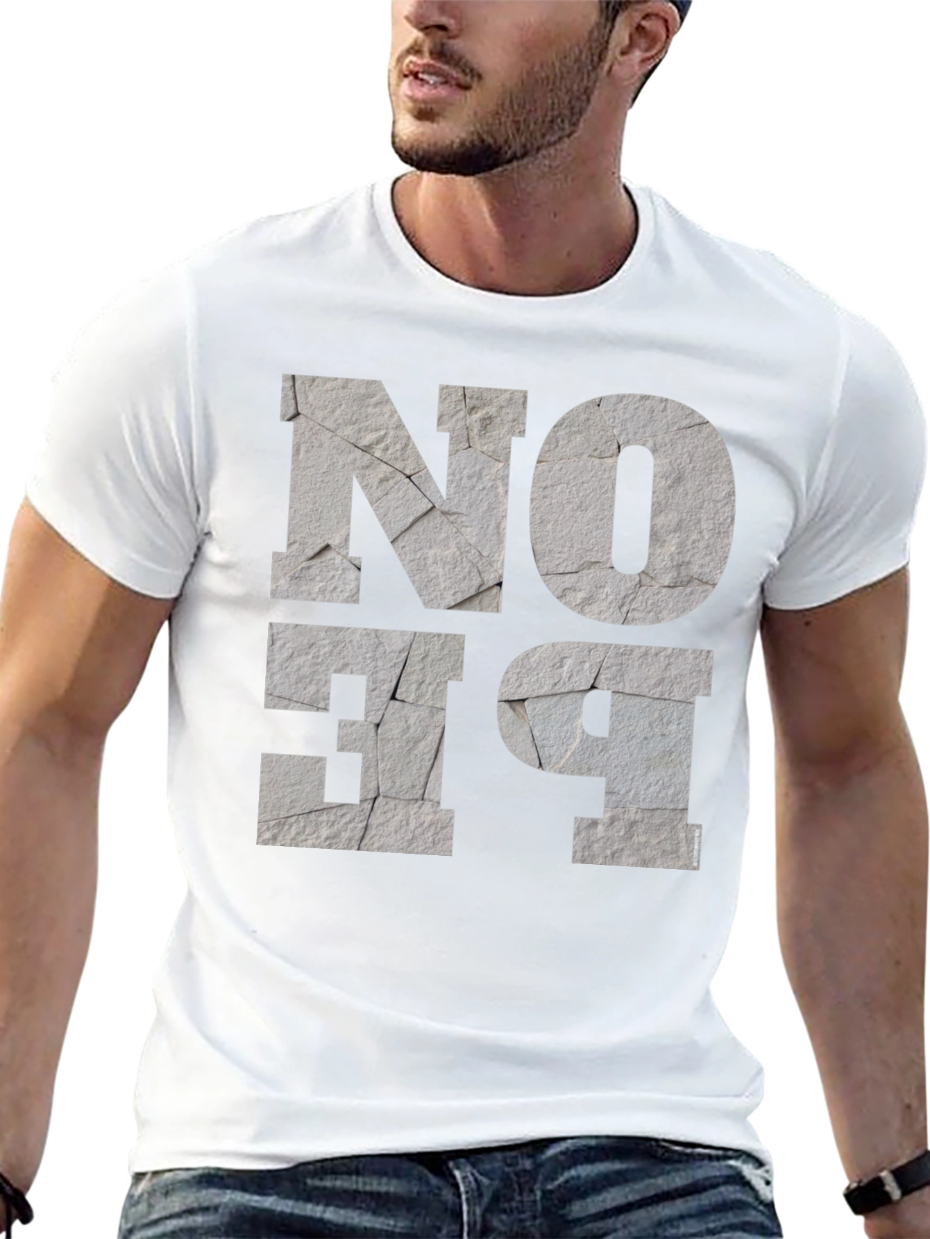 No Be T-Shirt Graphic Print Tee for Men