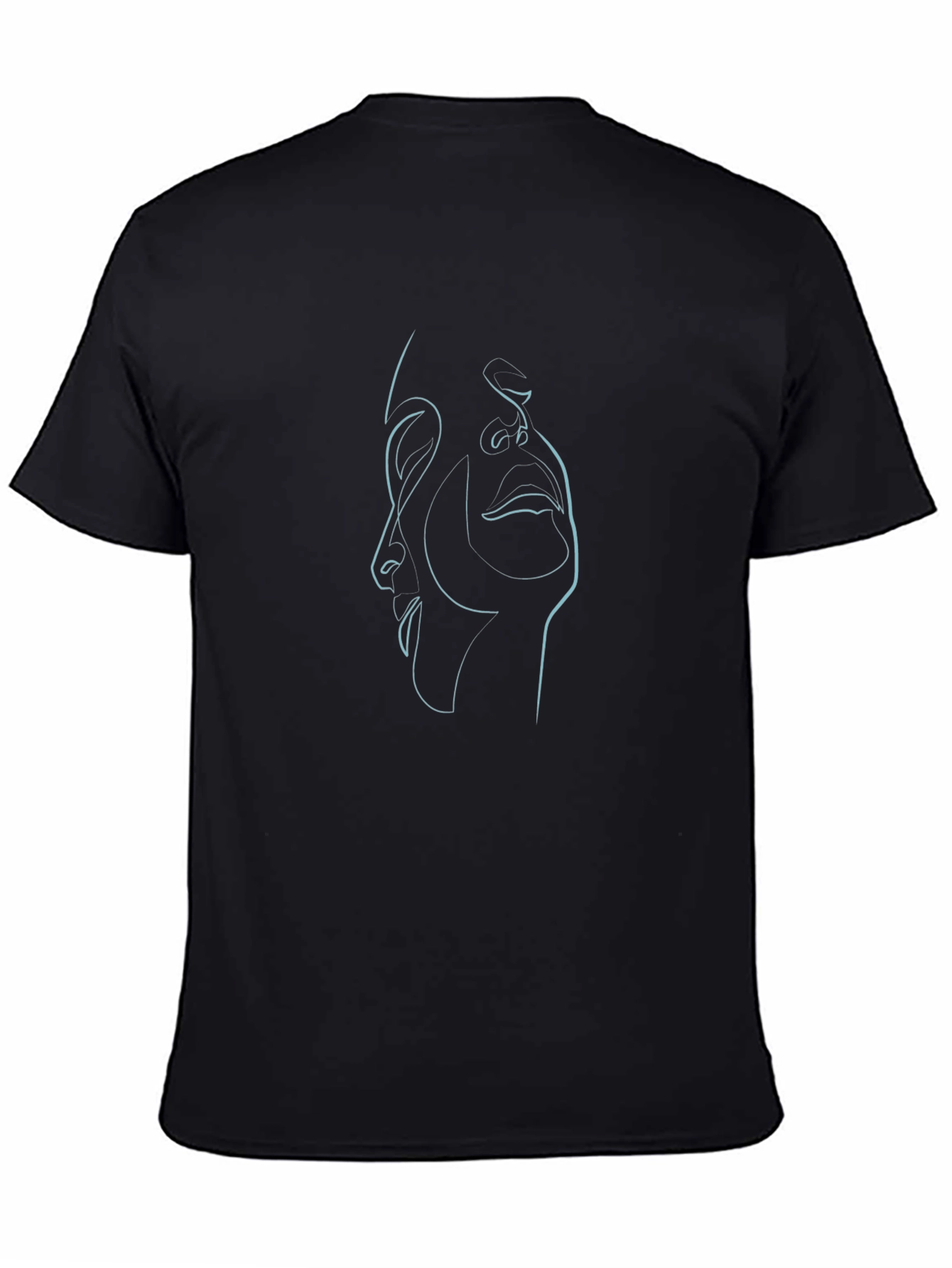 Minimalist Line Art Face T-Shirt