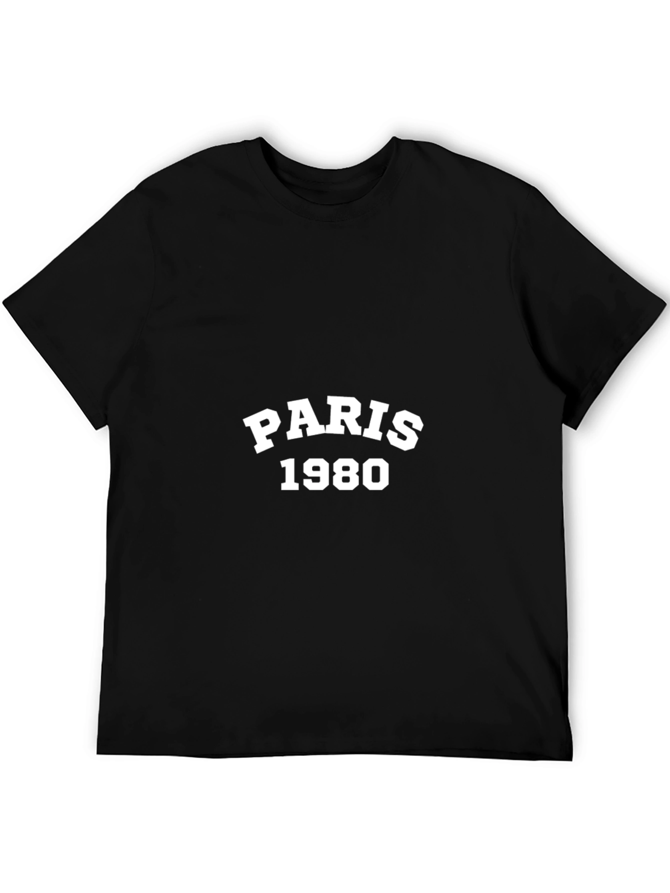 Paris 1980 Graphic Tee - Black