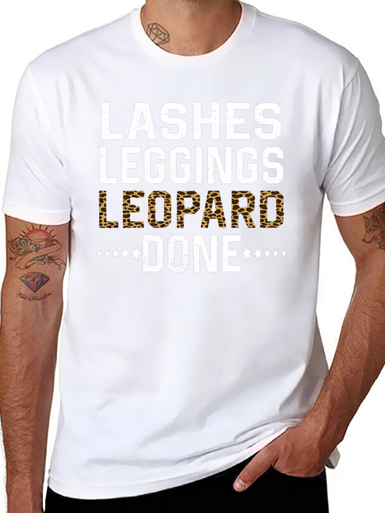 Lashes Leggings Leopard Done T-Shirt