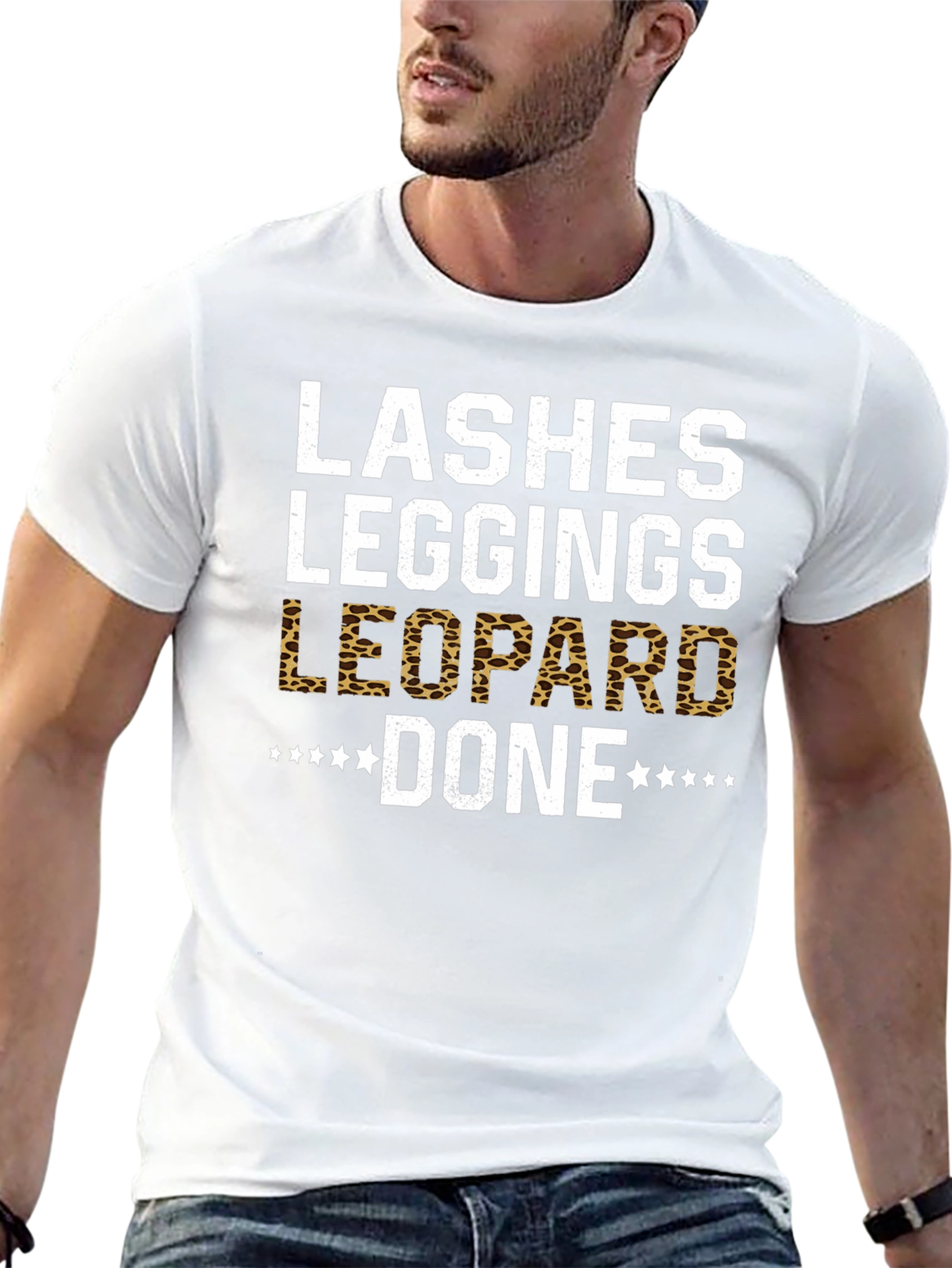 Lashes Leggings Leopard Done T-Shirt
