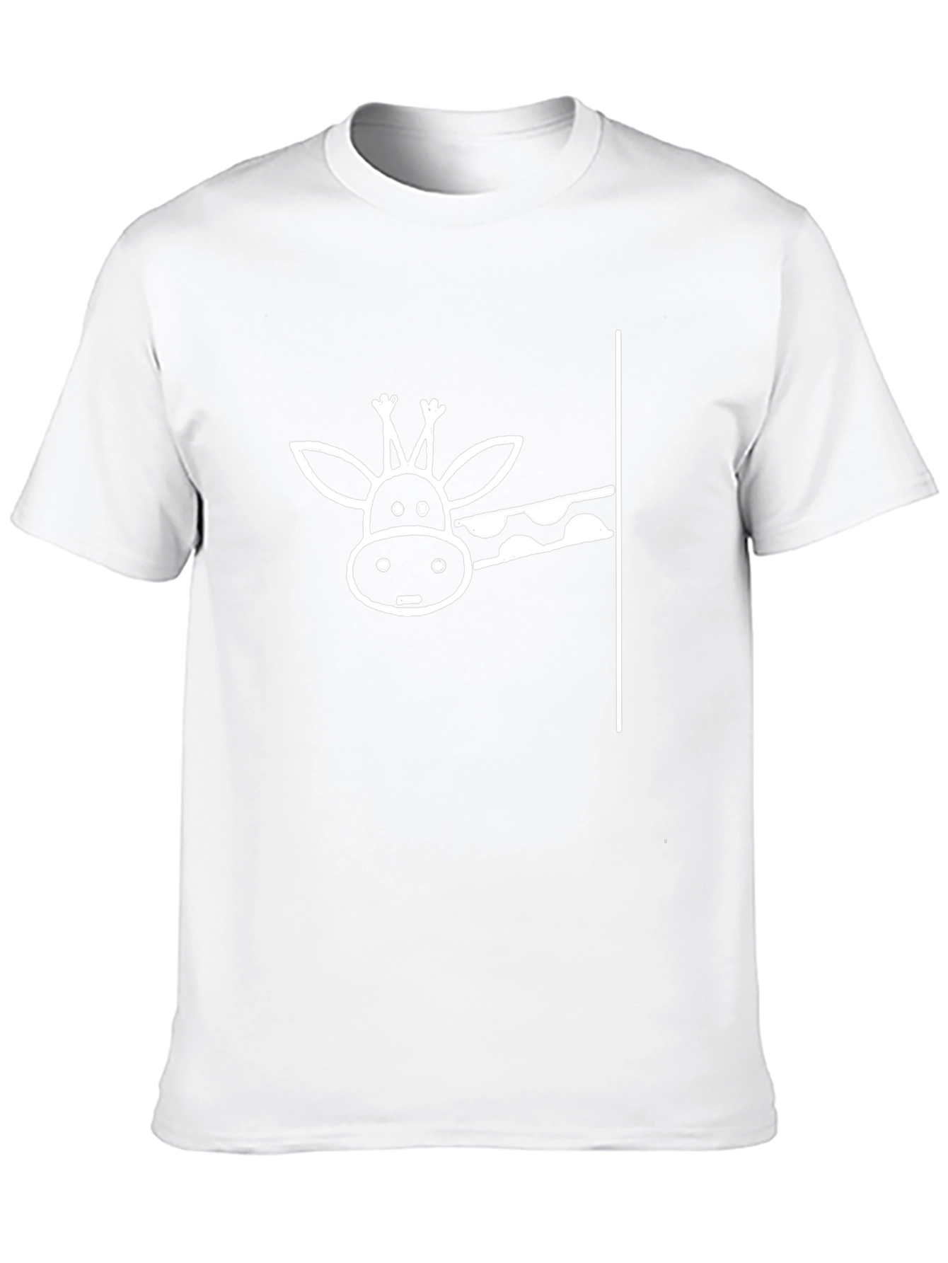 Giraffe Peekaboo Black T-Shirt