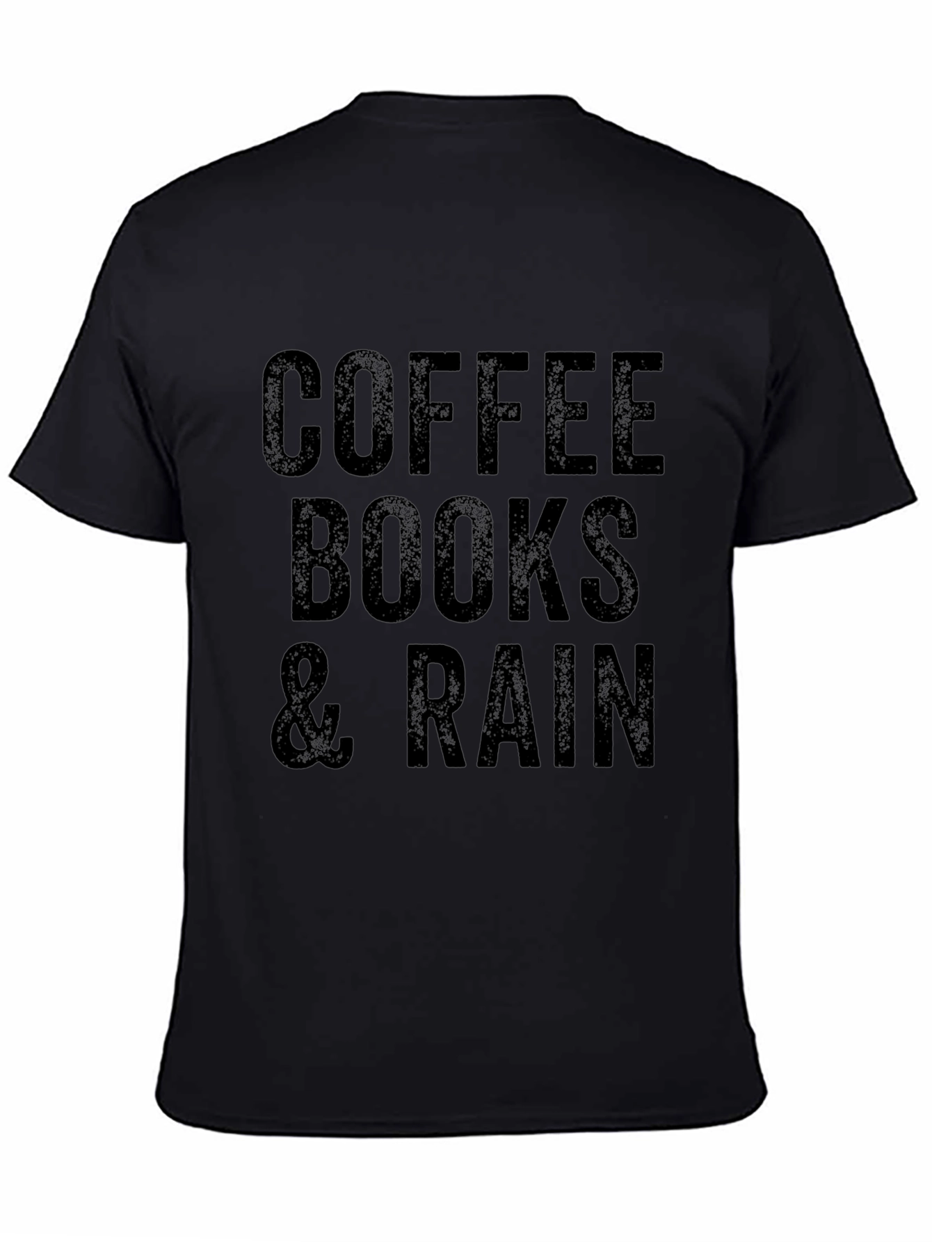 Coffee Books & Rain Graphic T-Shirt
