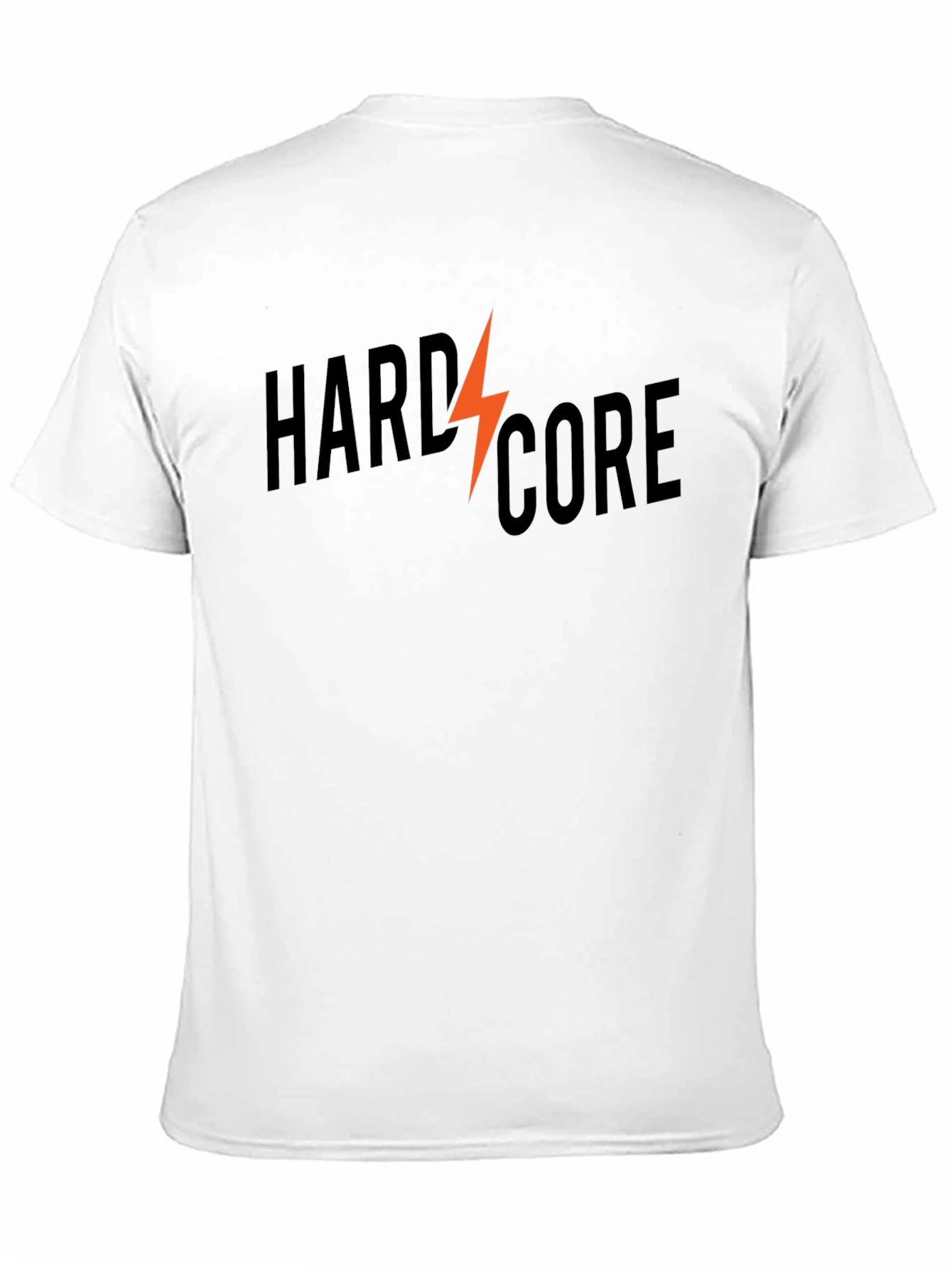 Hardcore Graphic Print Black T-Shirt