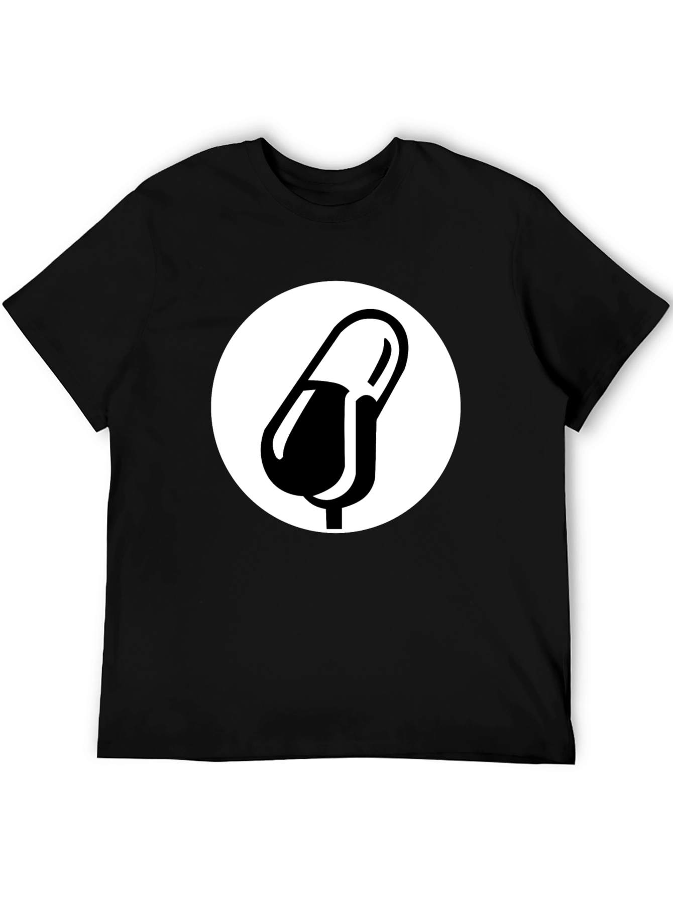 Pill Graphic Black T-Shirt - Medical Humor