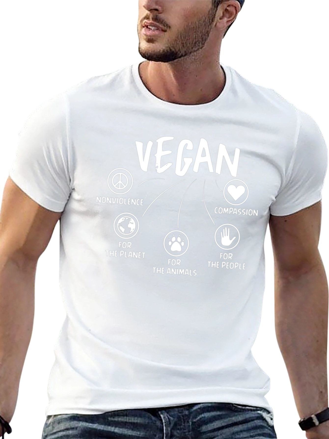 Vegan Reasons T-Shirt - Animal Rights Activist Tee