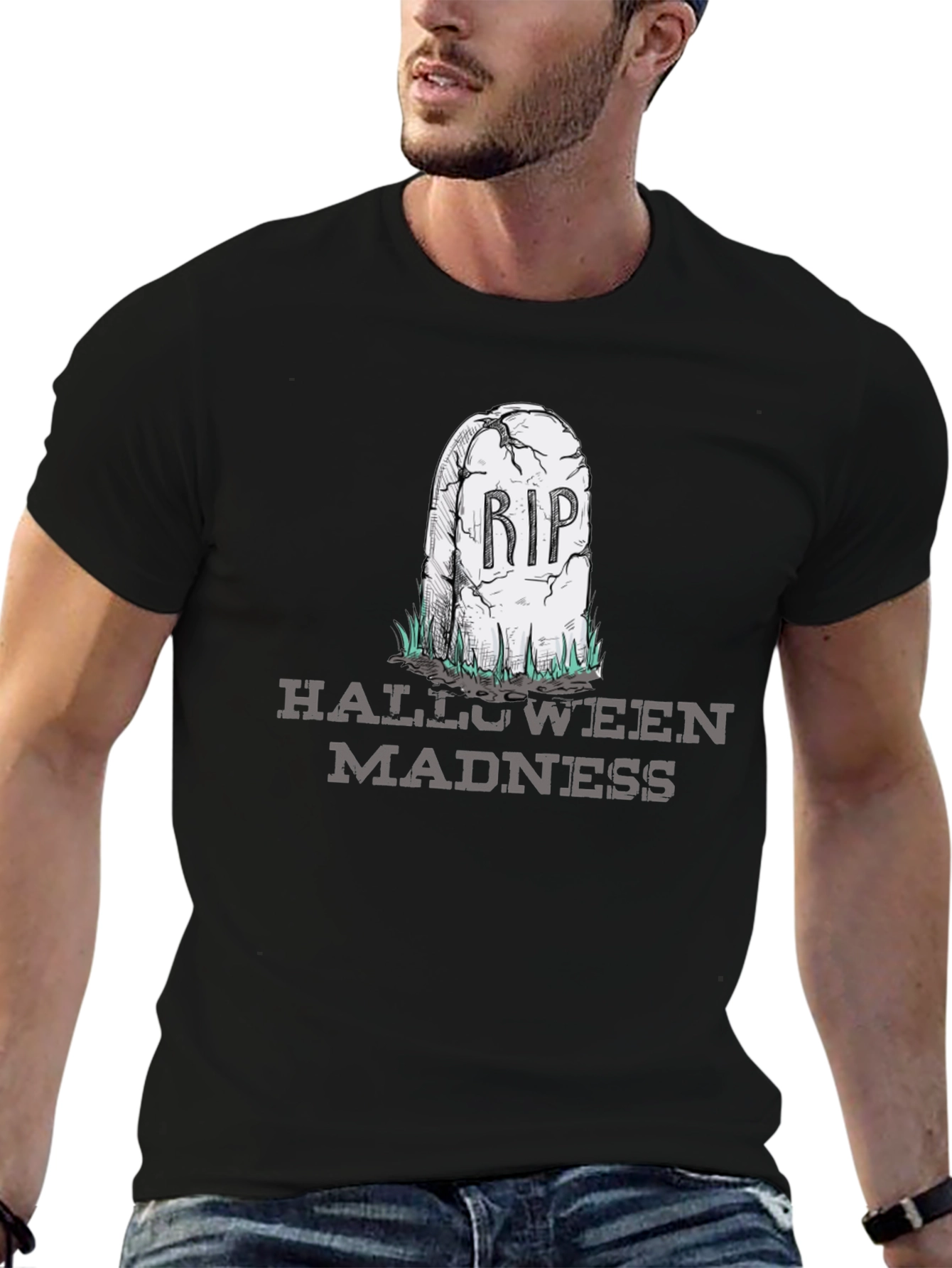 Halloween Madness RIP Tombstone T-Shirt