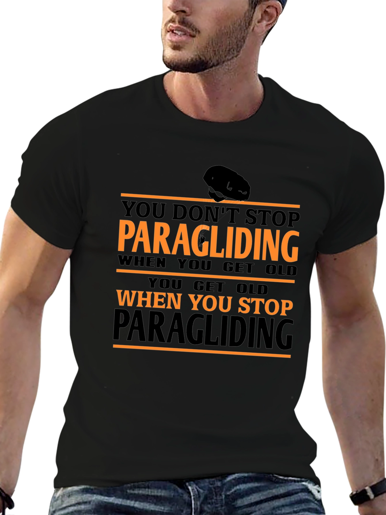 Paragliding Graphic T-Shirt: Dont Stop Paragliding!