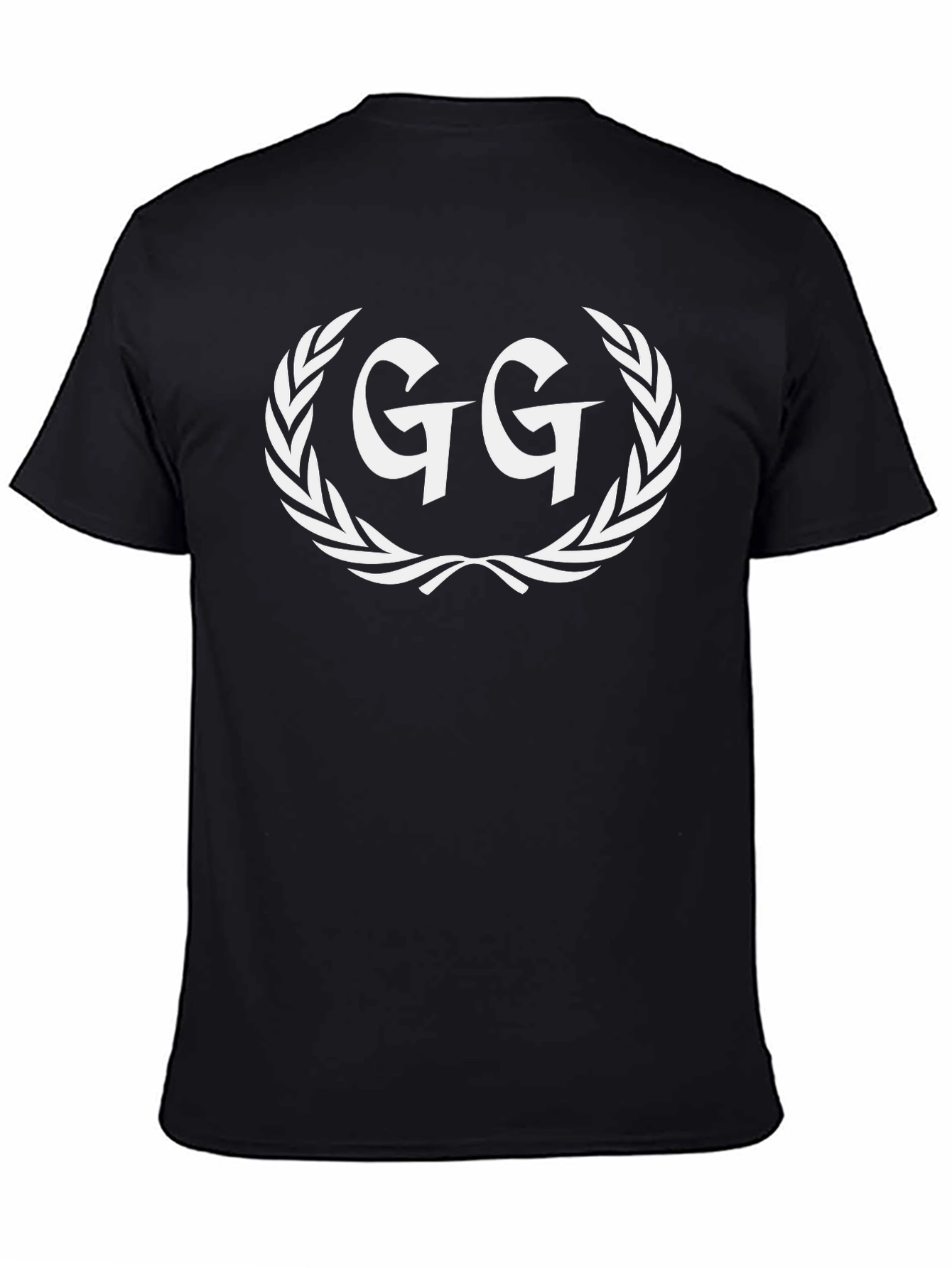 GG Laurel Wreath Graphic Tee - Black
