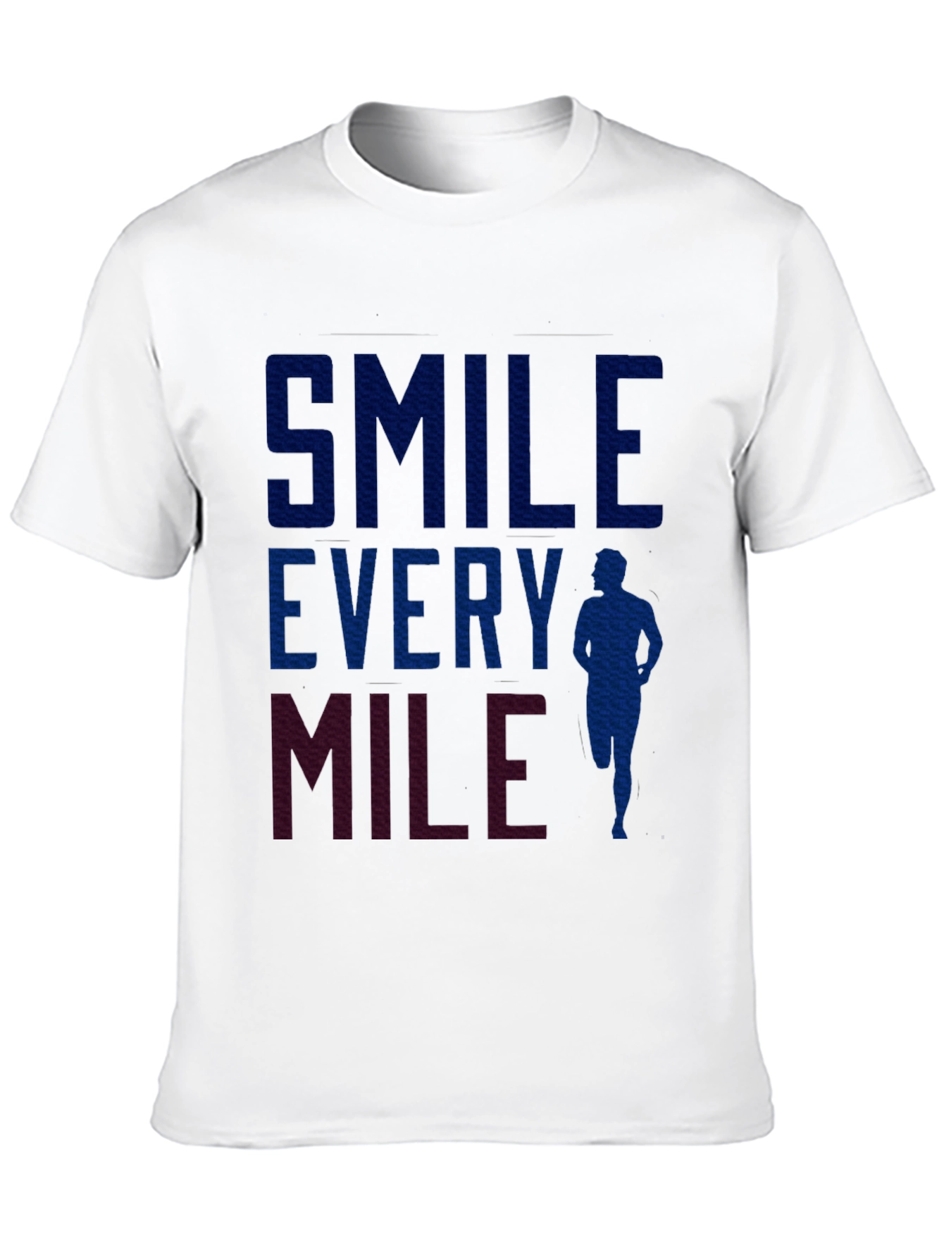 Smile Every Mile Runner T-Shirt - Black