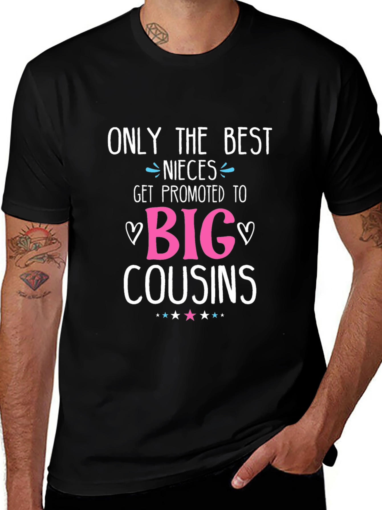 Best Nieces Big Cousins Graphic T-Shirt
