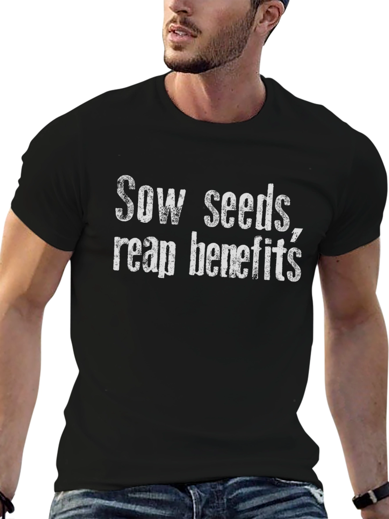 Sow Seeds Reap Benefits Graphic Tee