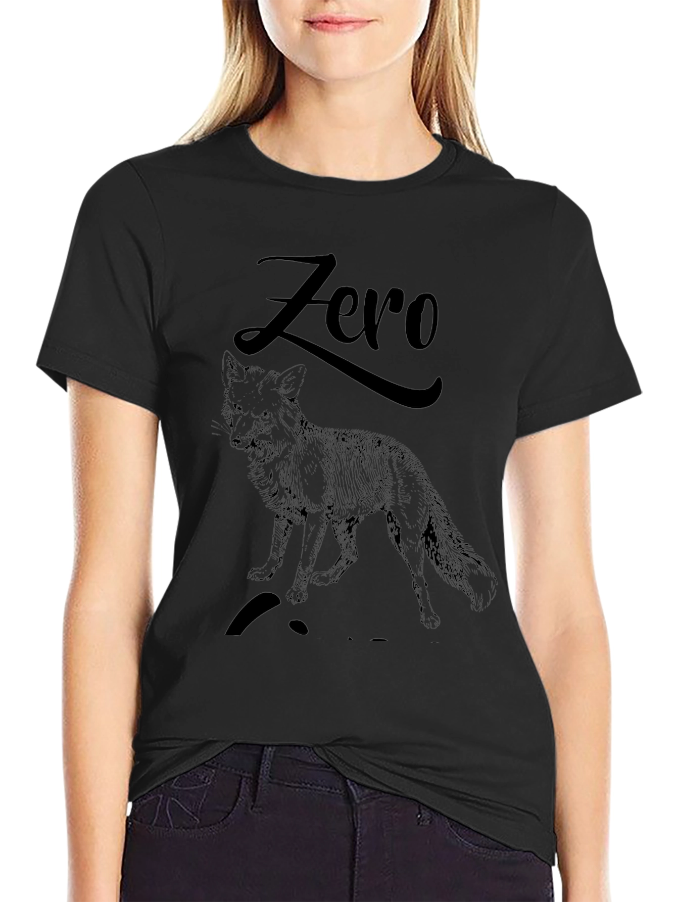 Zero Fox Given Black Graphic Tee