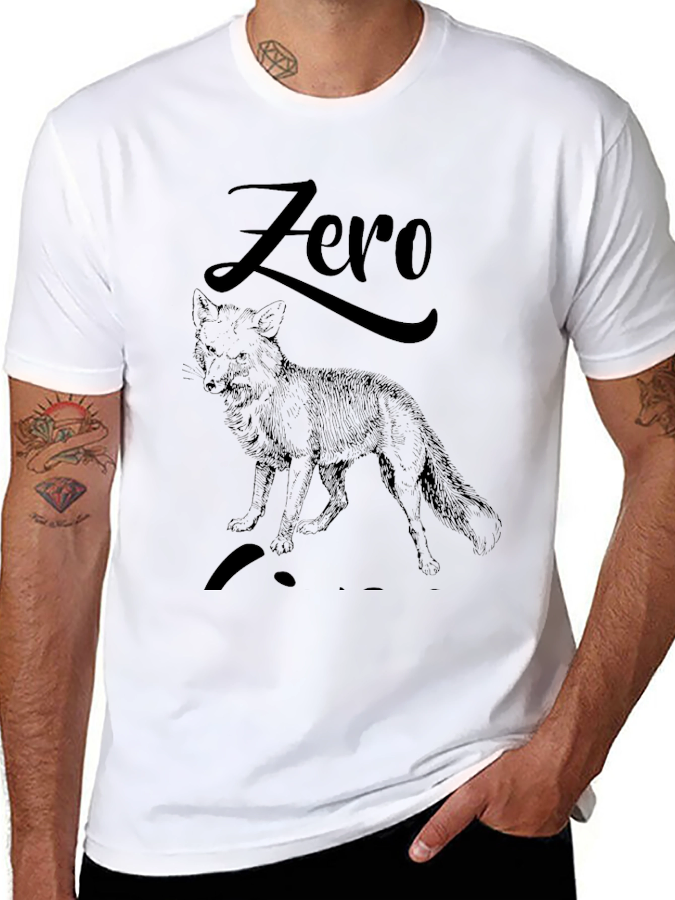 Zero Fox Given Black Graphic Tee