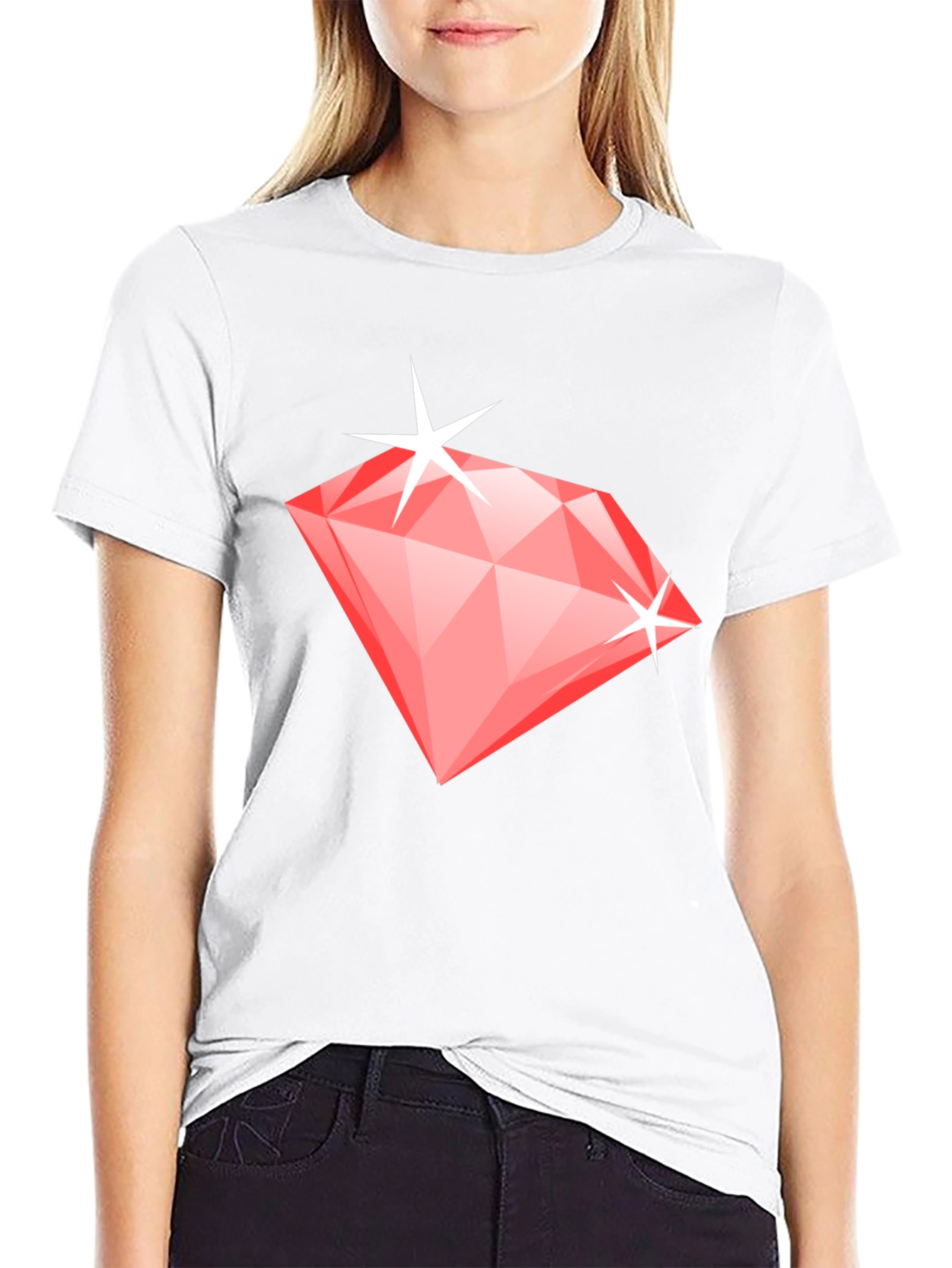 Diamond Graphic Black T-Shirt