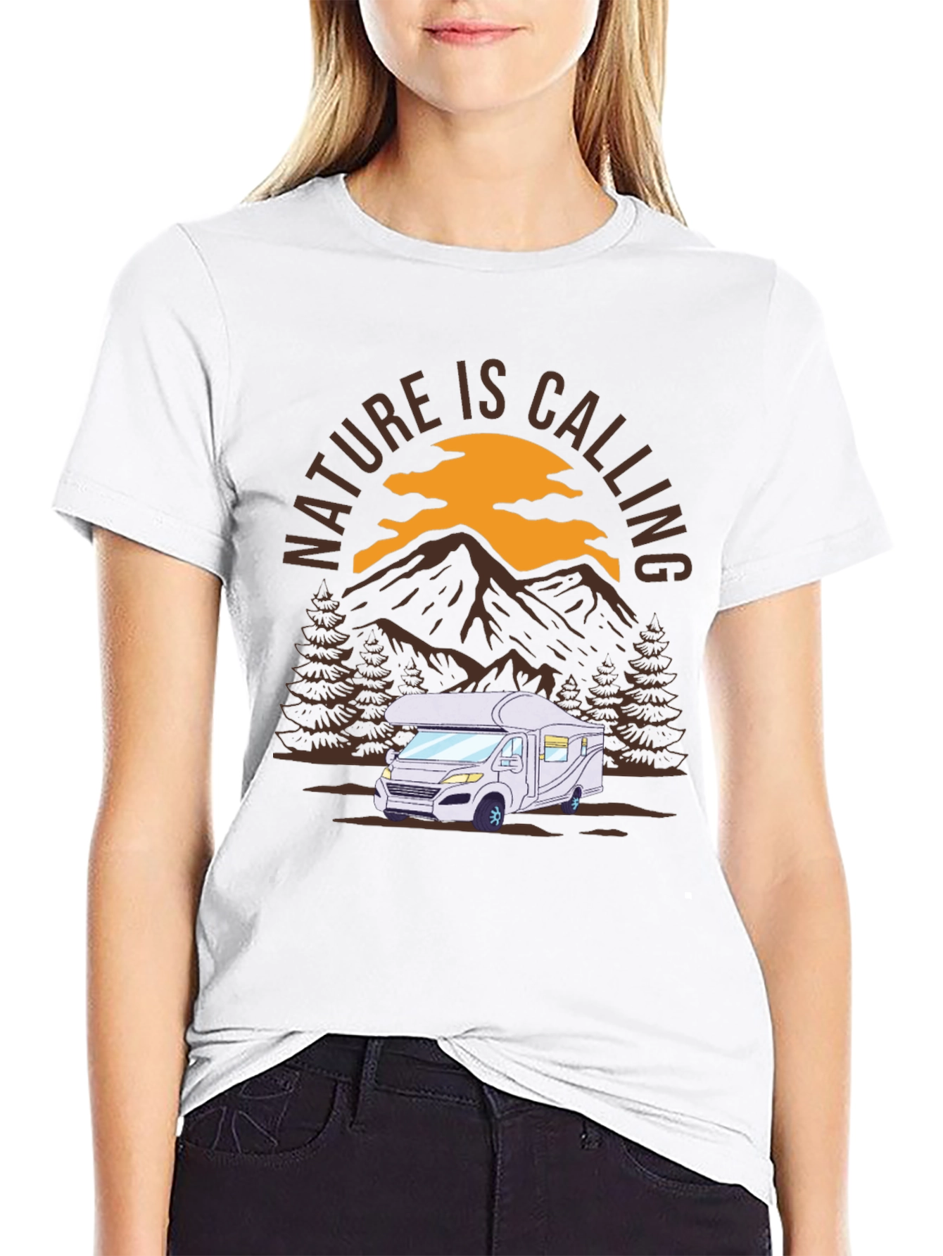 Nature is Calling T-Shirt - RV Camper Adventure Tee