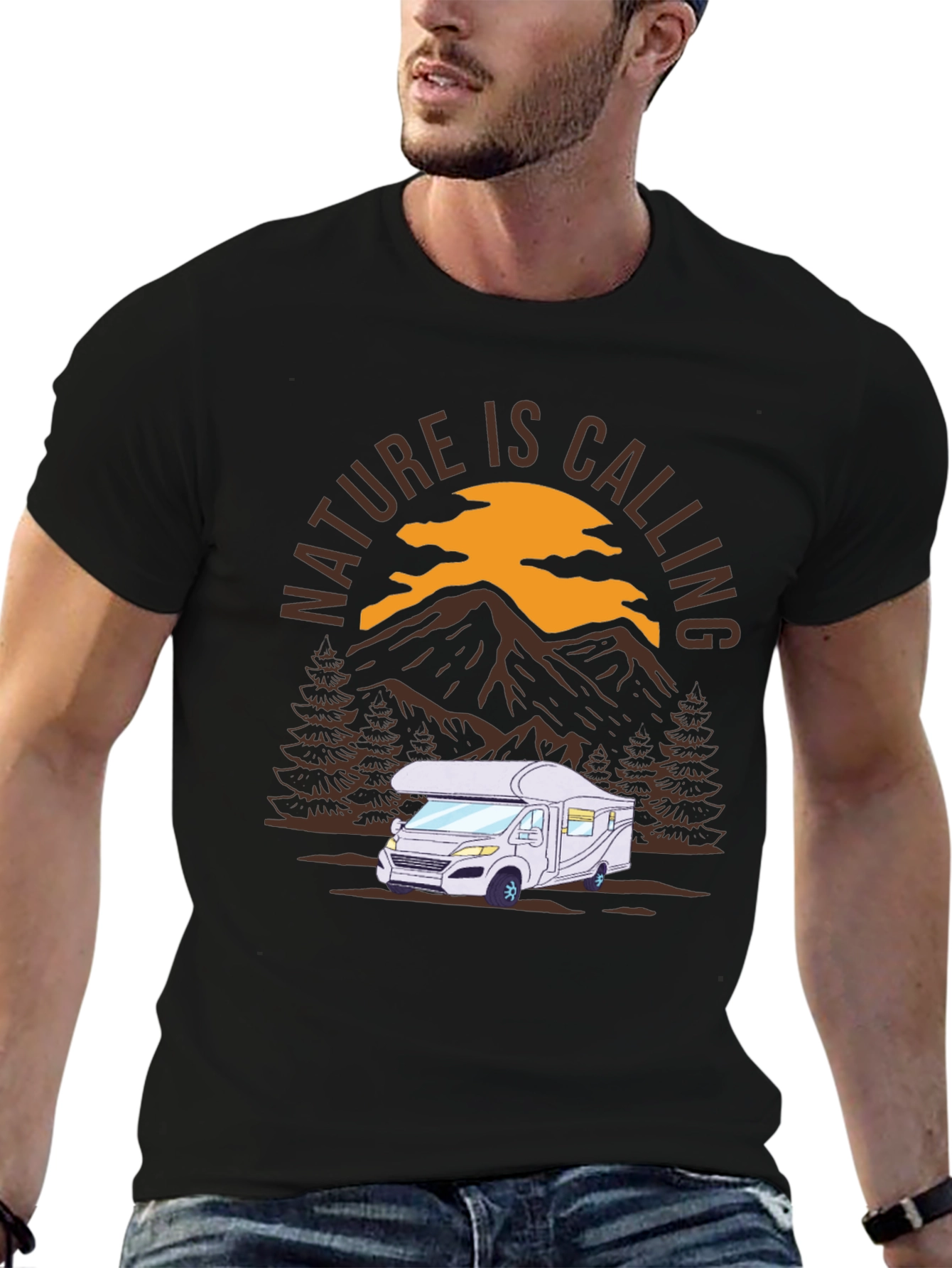 Nature is Calling T-Shirt - RV Camper Adventure Tee