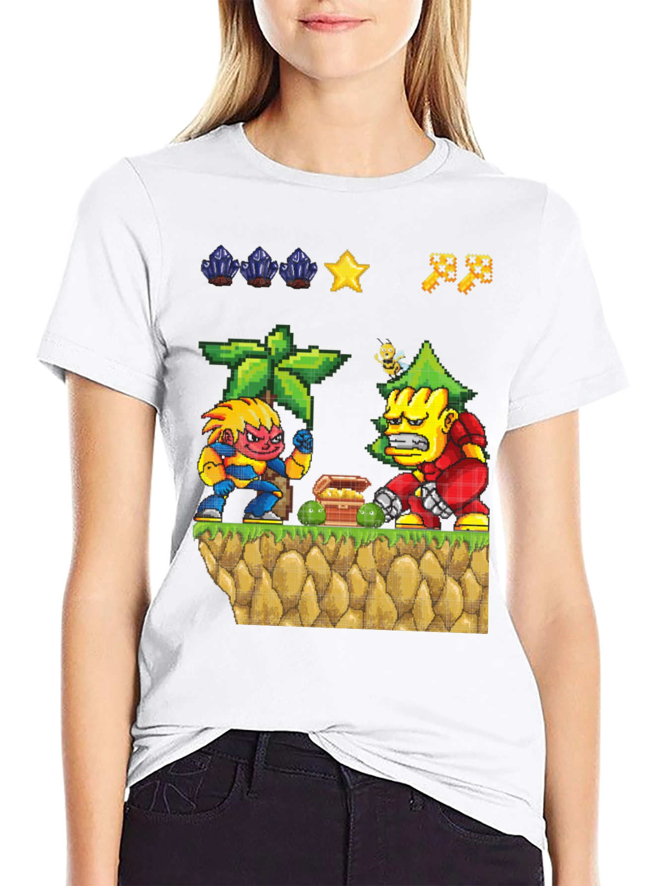 Pixel Art Video Game T-Shirt