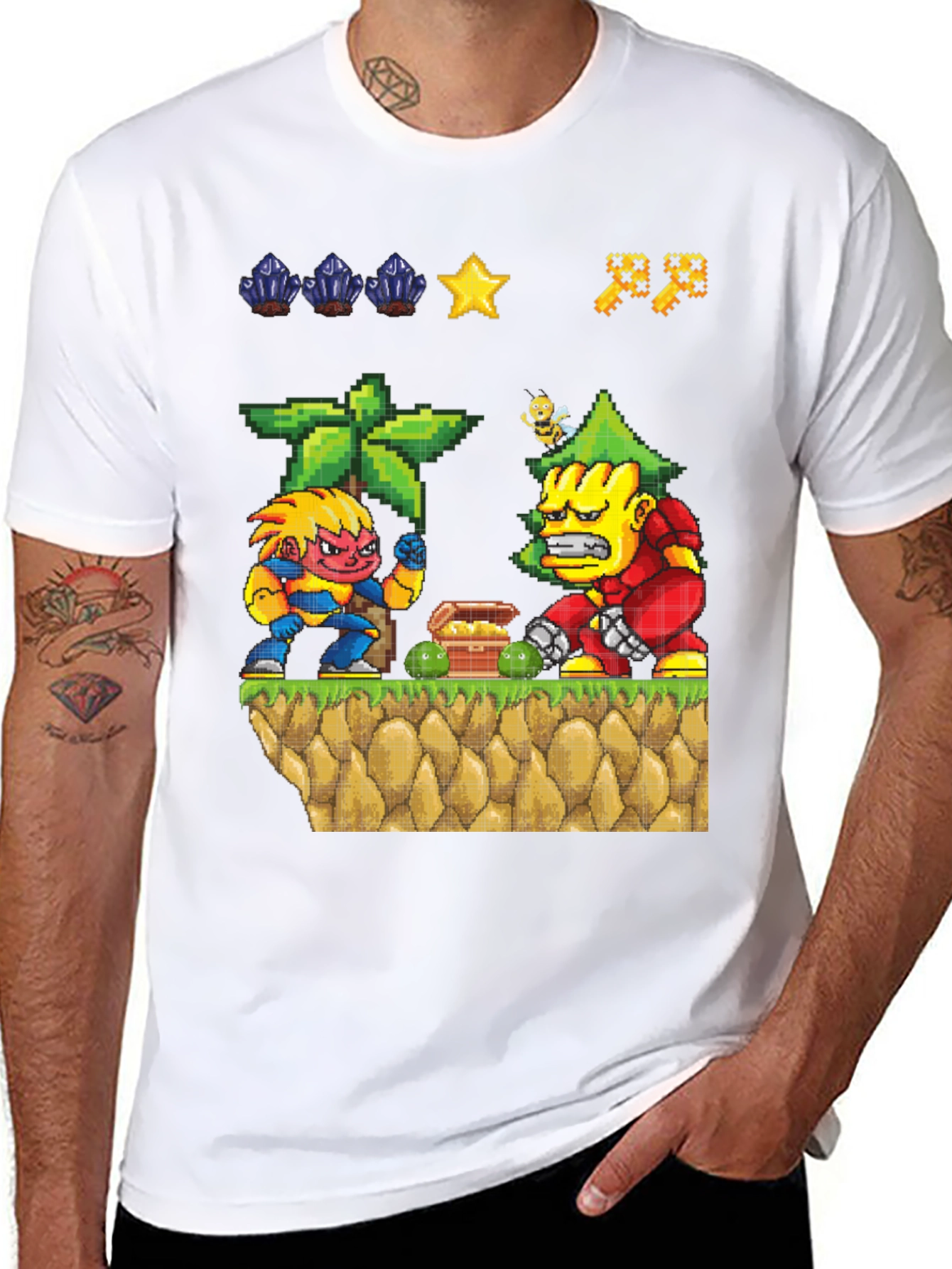 Pixel Art Video Game T-Shirt