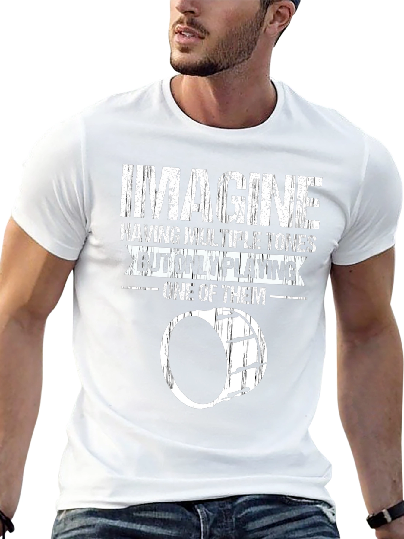 Imagine Drummer Joke T-Shirt - Percussionist Humor Tee