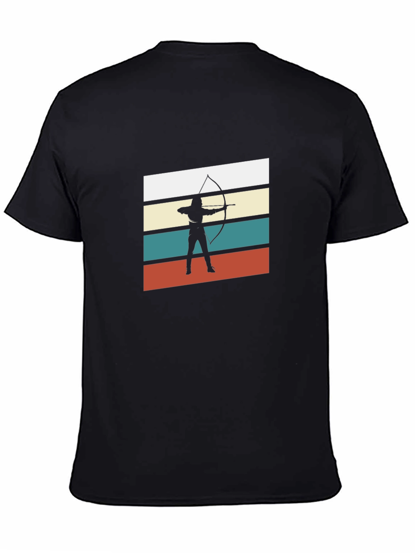 Archery Retro T-Shirt - Black Cotton Tee