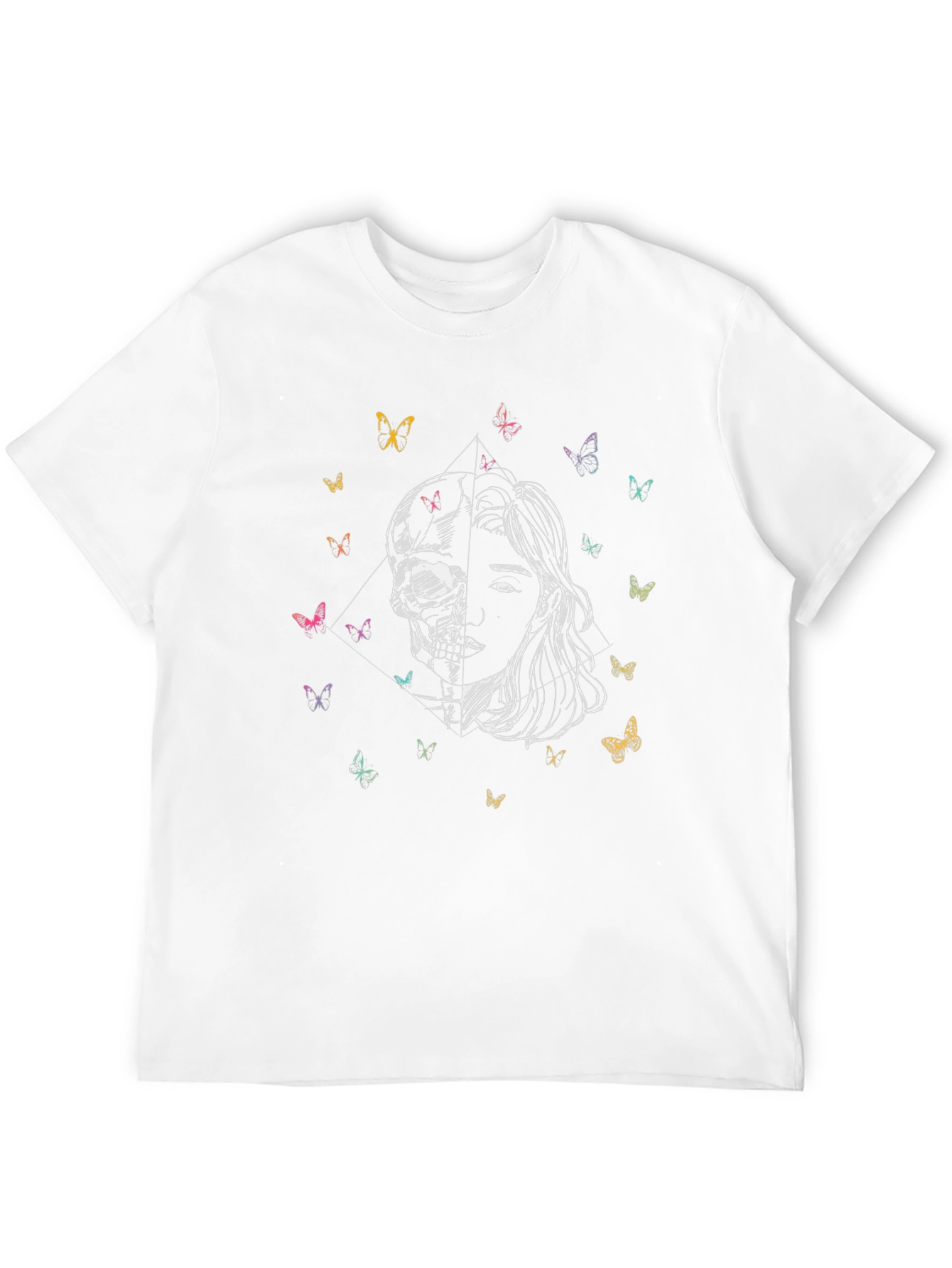 Skull & Beauty Graphic Tee - Black