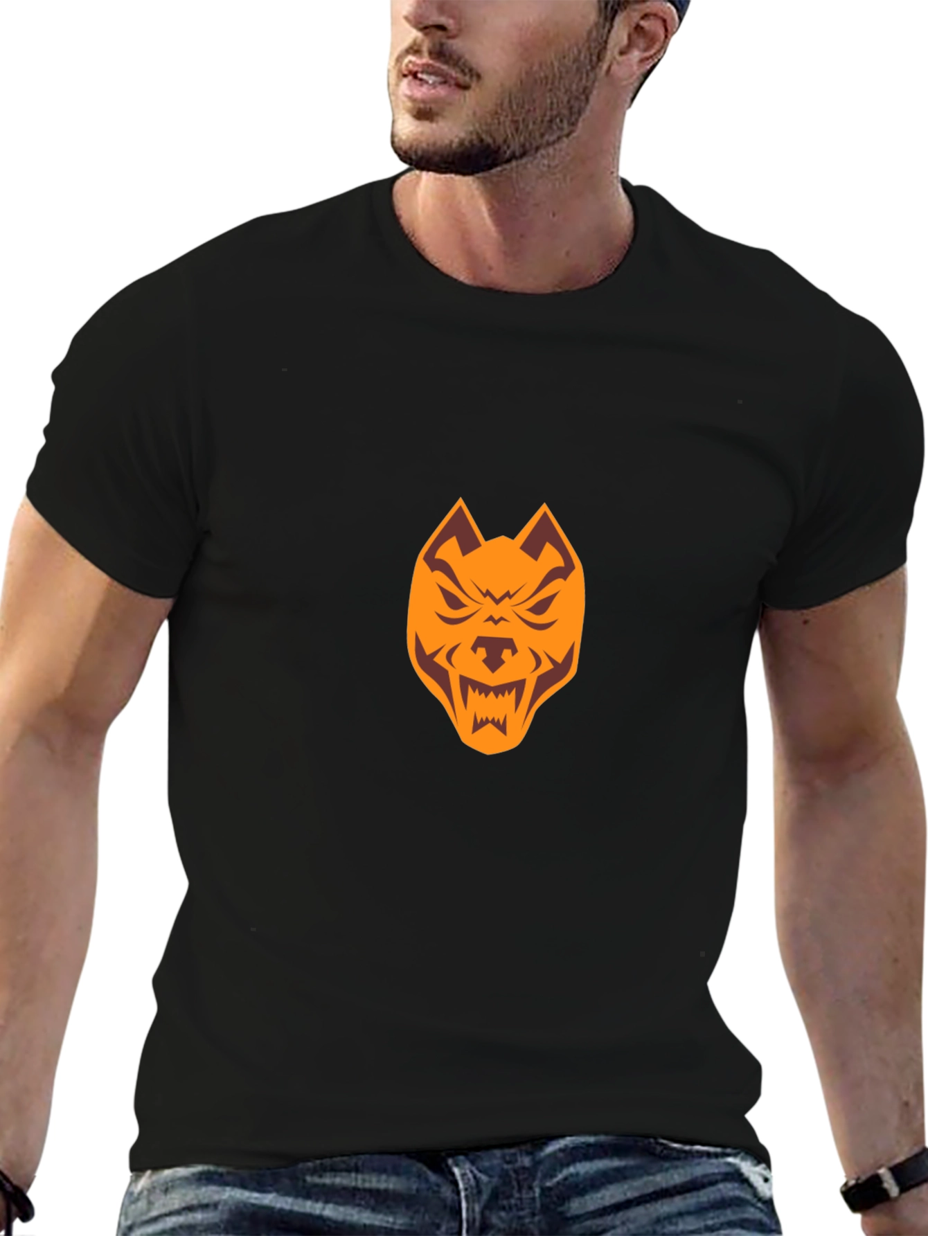 Mens Black Pitbull Graphic Tee