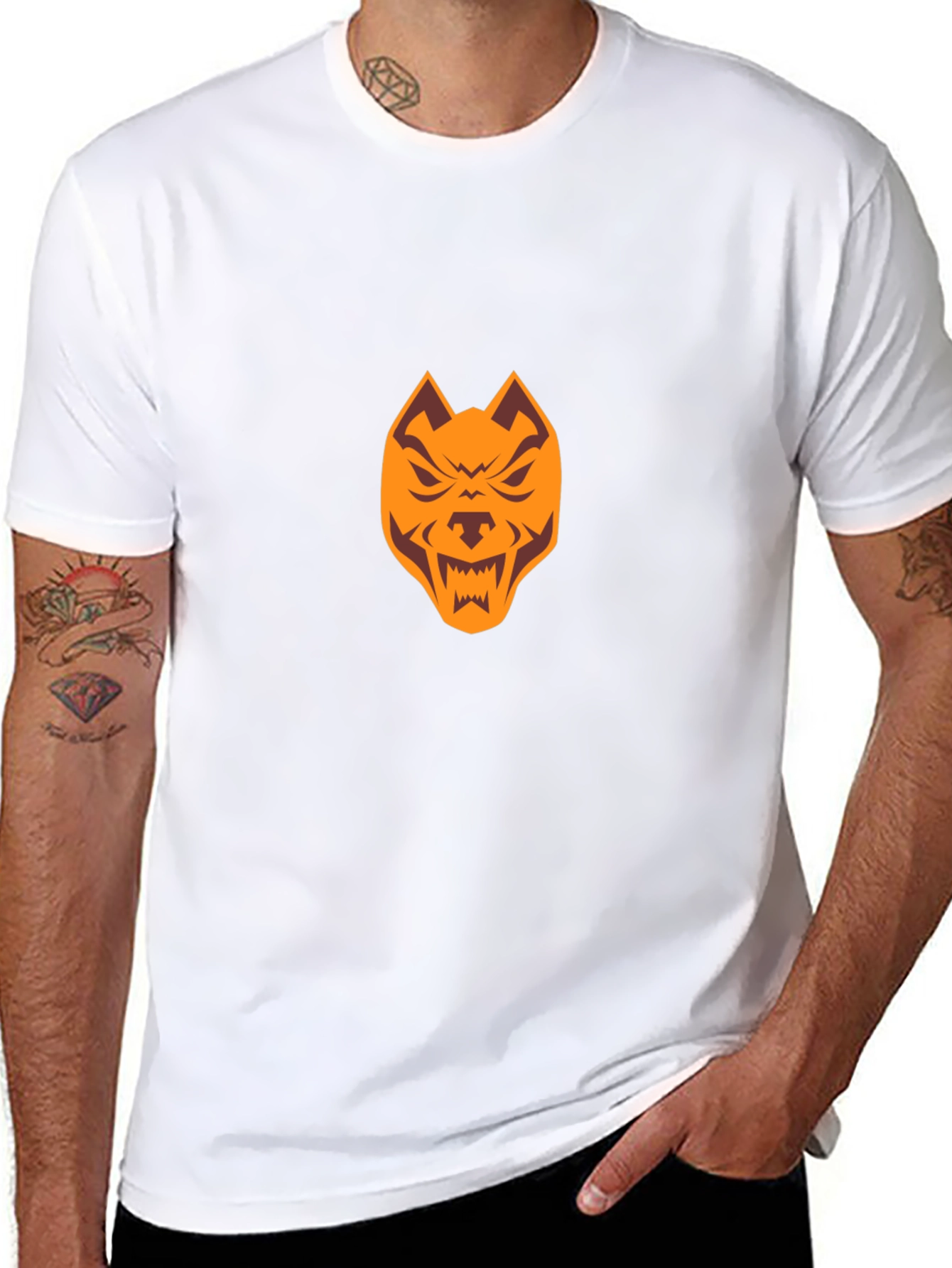 Mens Black Pitbull Graphic Tee