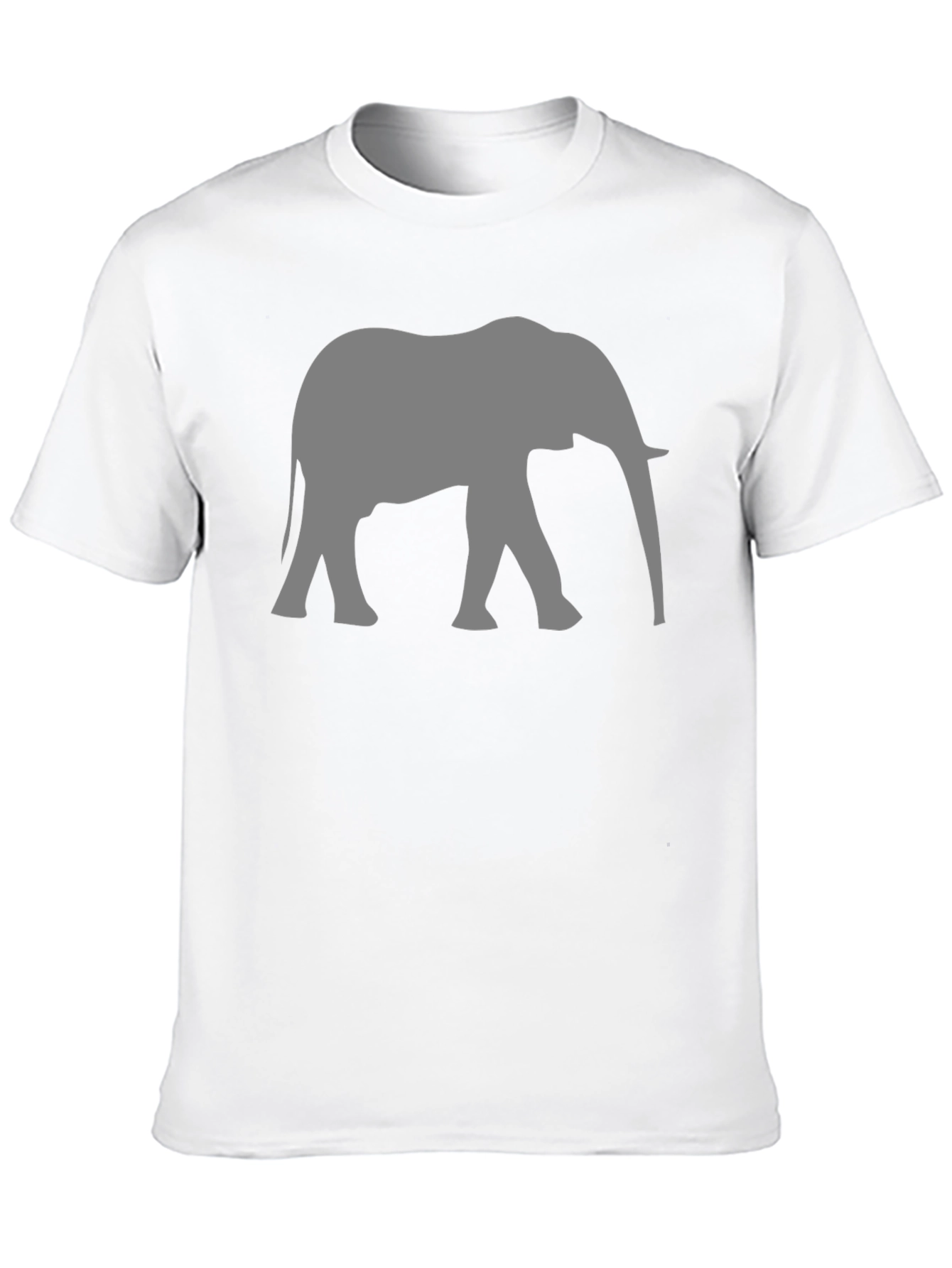Elephant Graphic Tee - Black Cotton Comfort