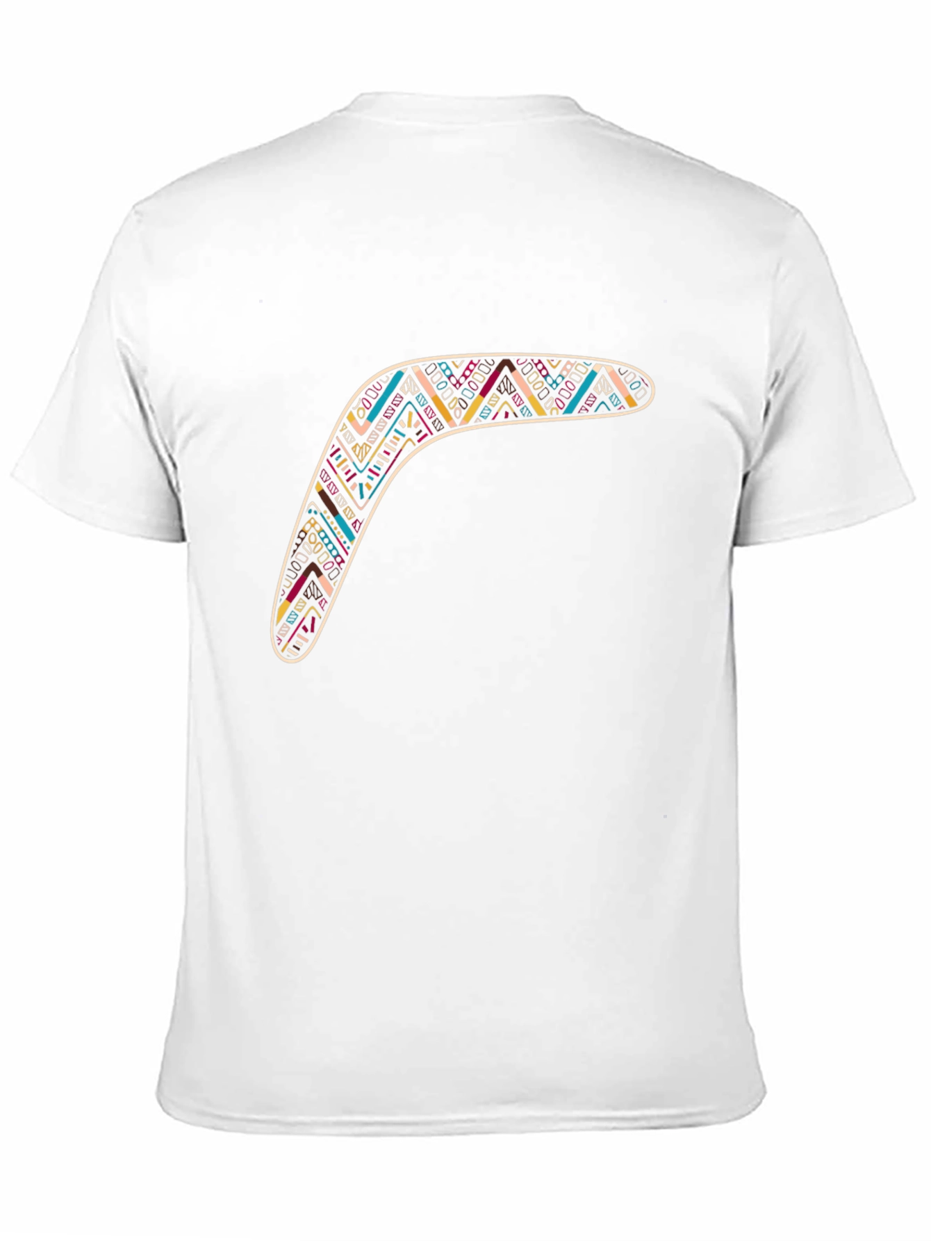 Boomerang Graphic Tee - Stylish Tribal Design