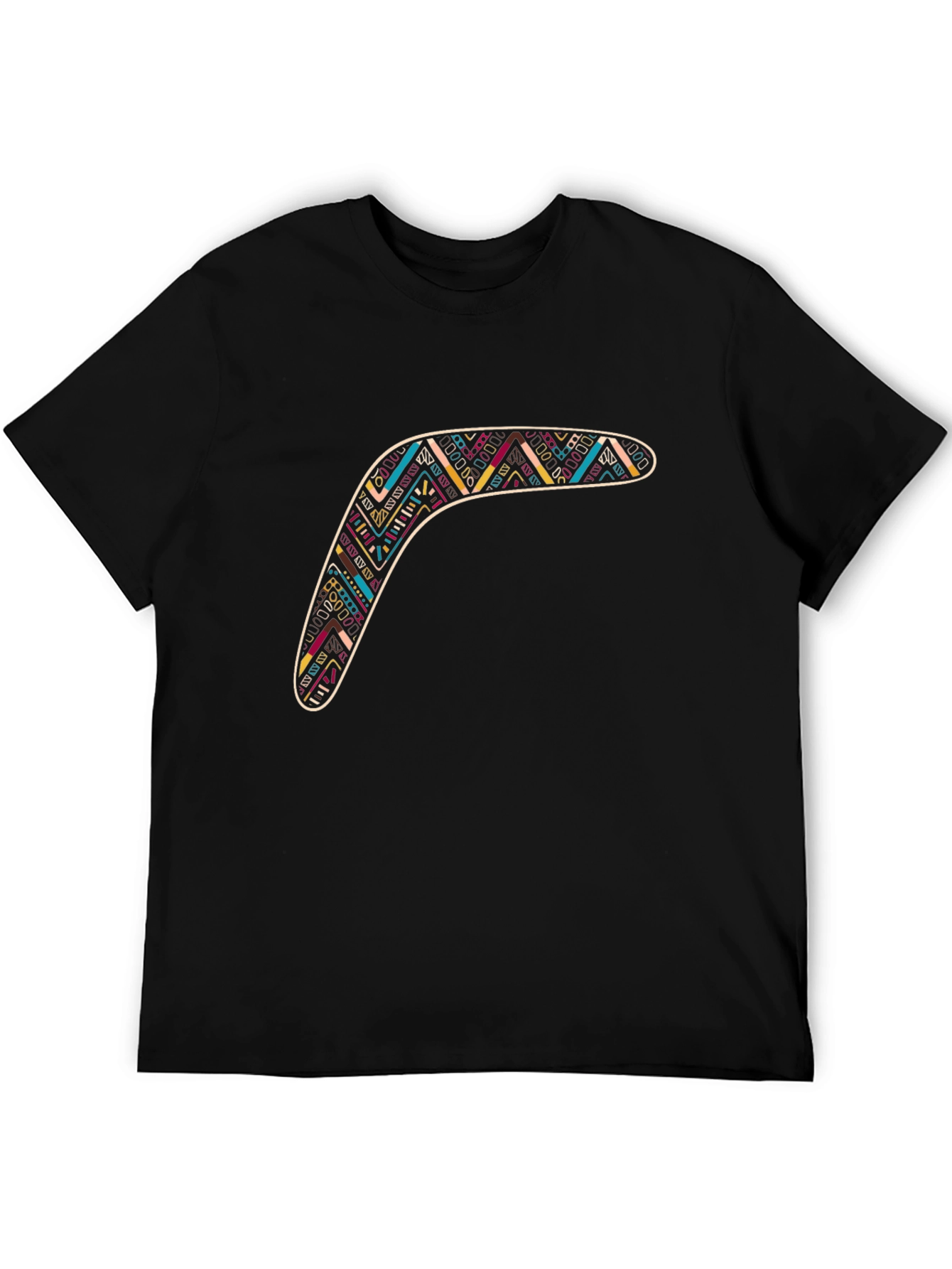 Boomerang Graphic Tee - Stylish Tribal Design