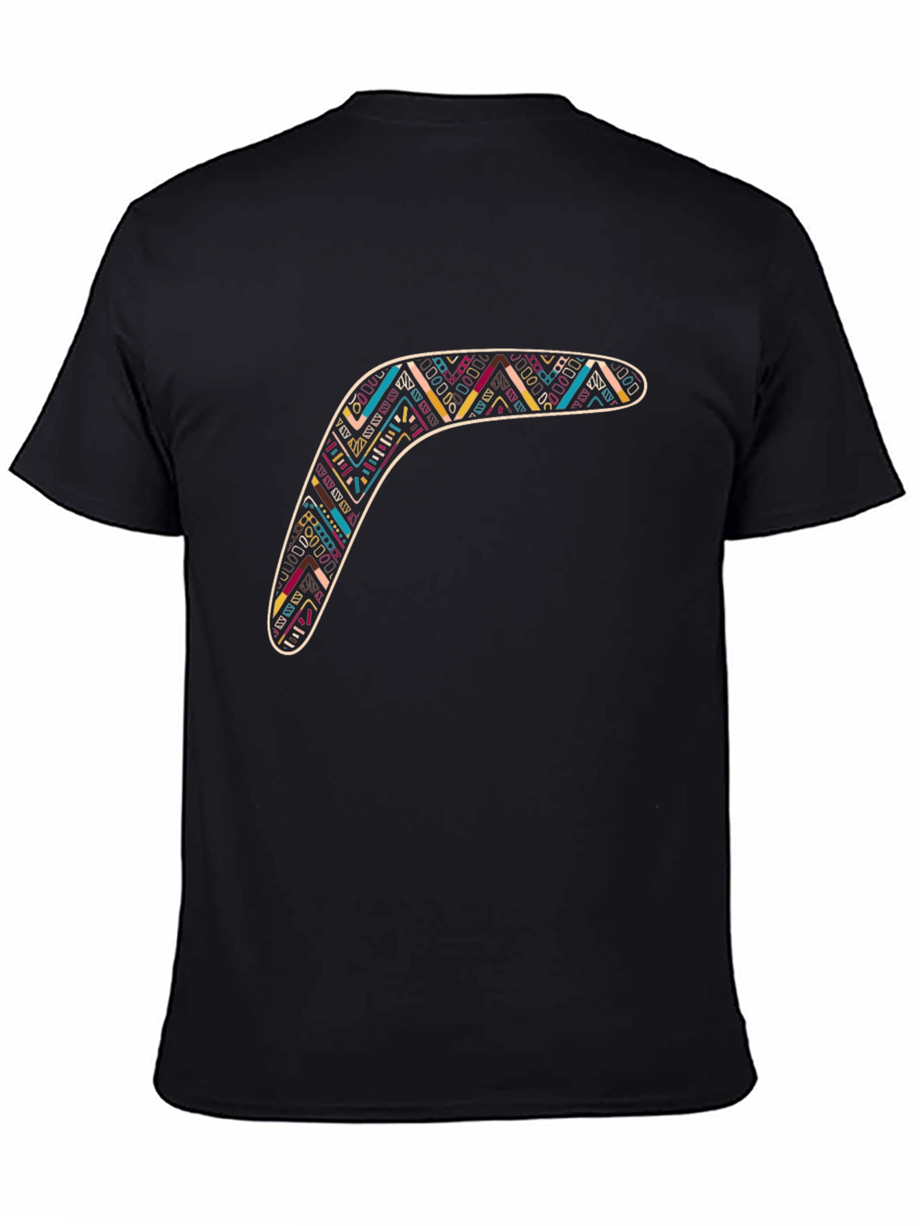 Boomerang Graphic Tee - Stylish Tribal Design