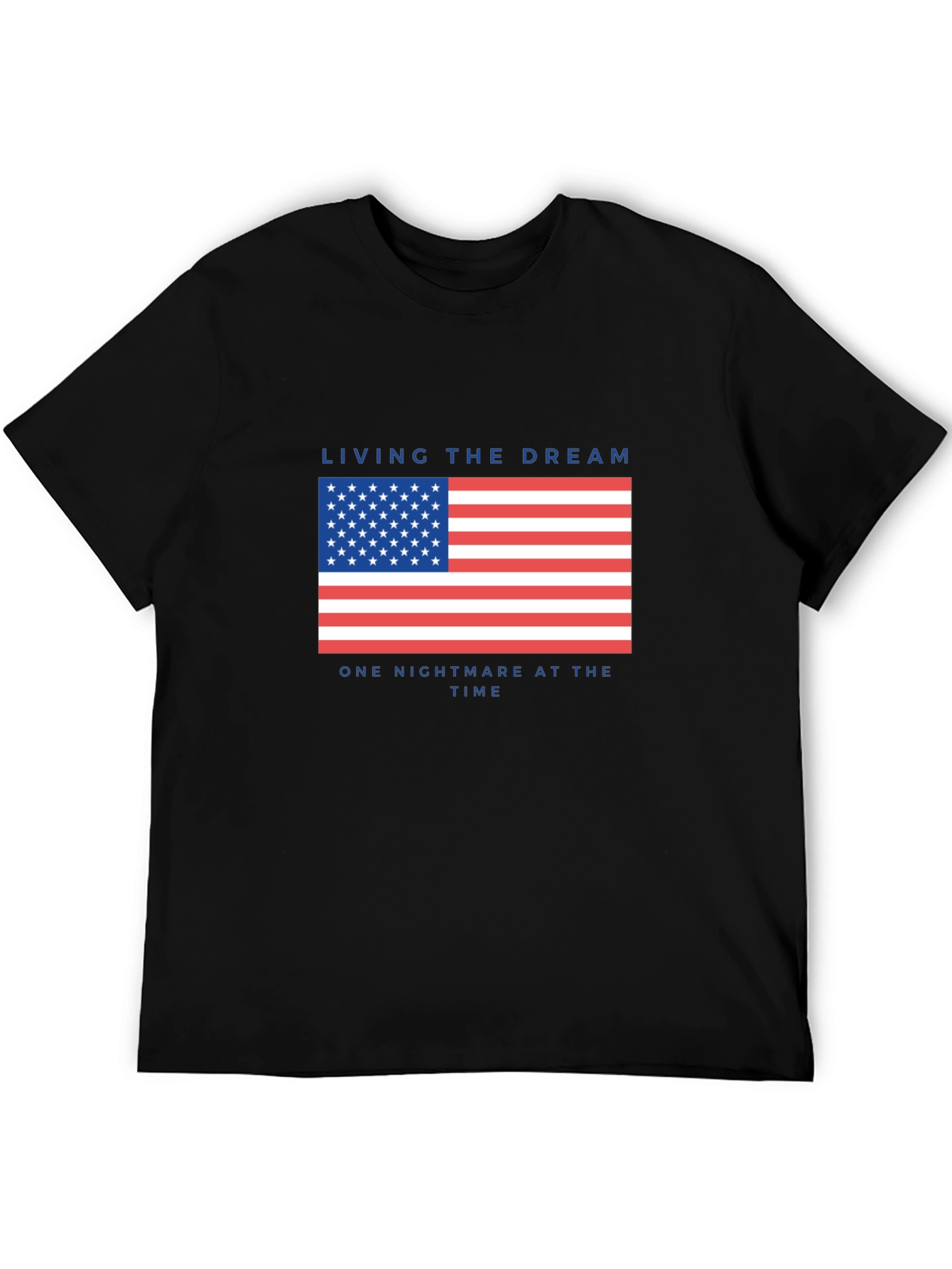 Living the Dream USA Flag Graphic T-Shirt