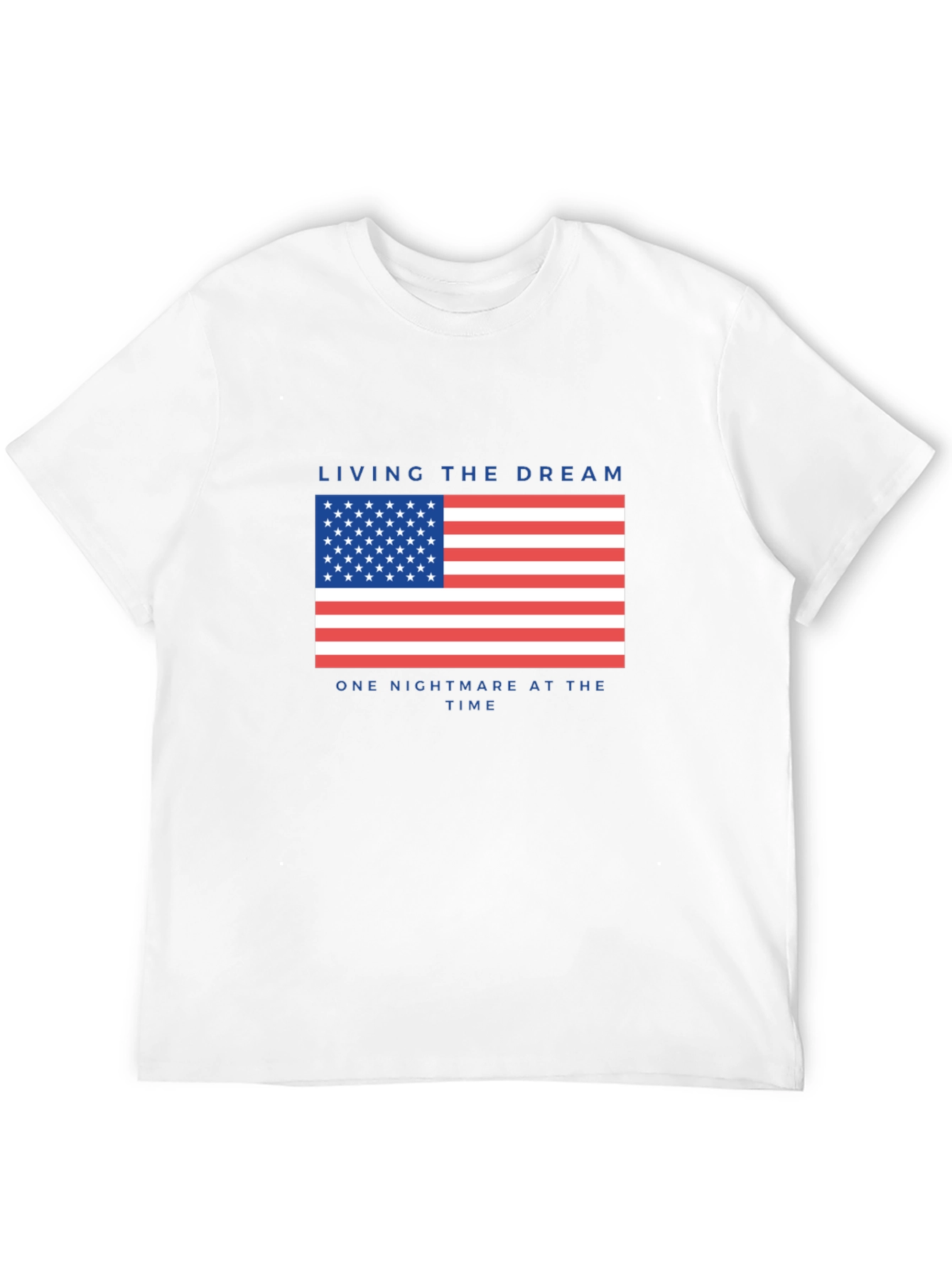 Living the Dream USA Flag Graphic T-Shirt