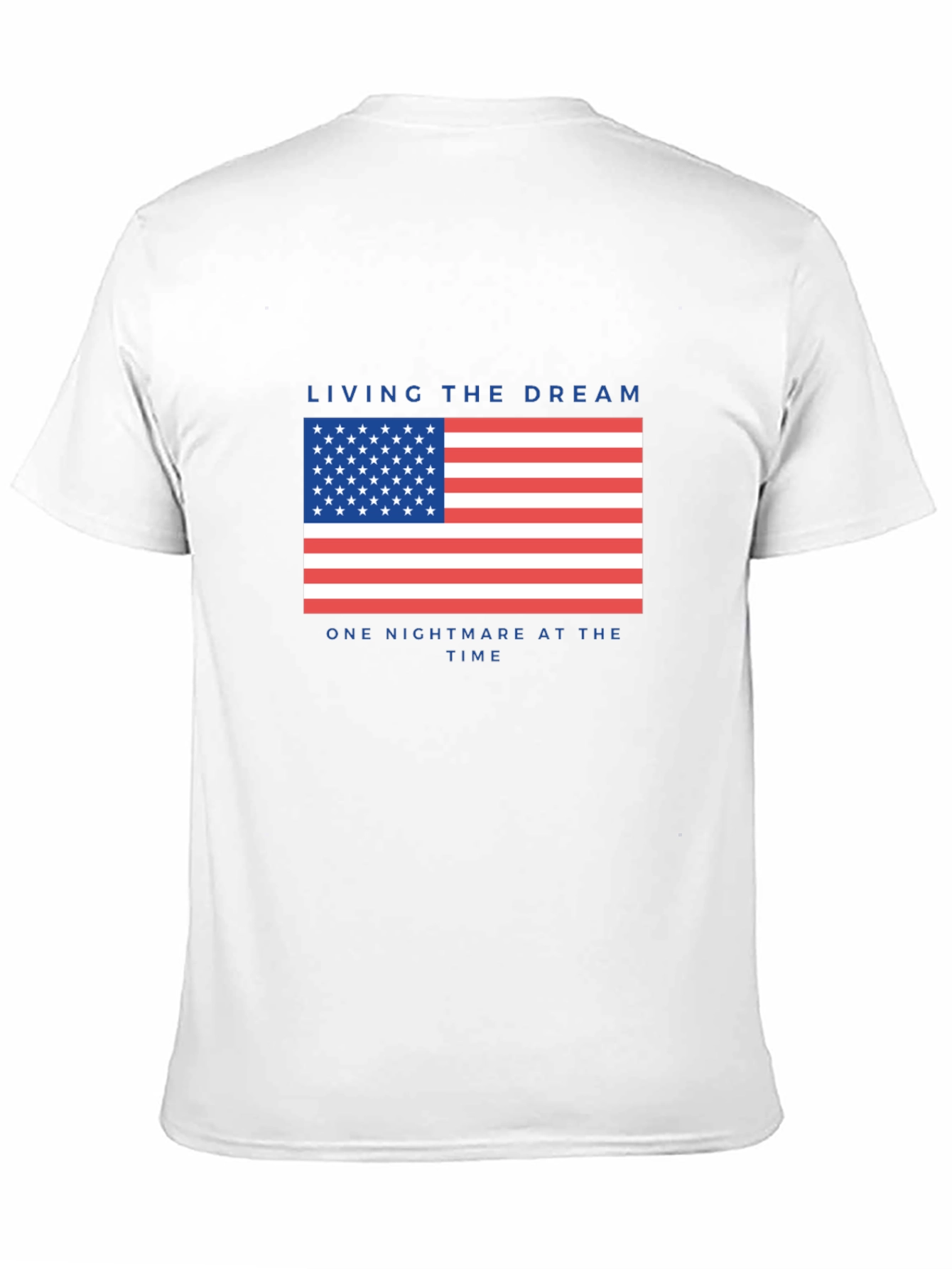 Living the Dream USA Flag Graphic T-Shirt