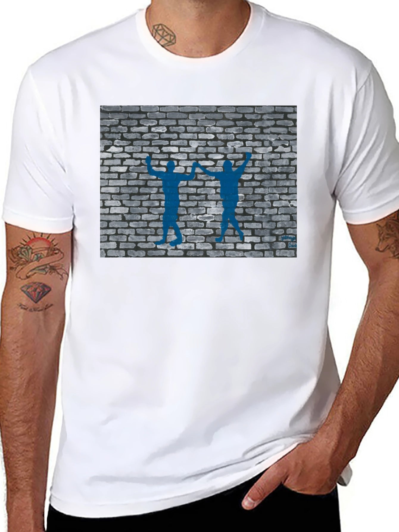 Brick Wall Huggers Graphic Tee
