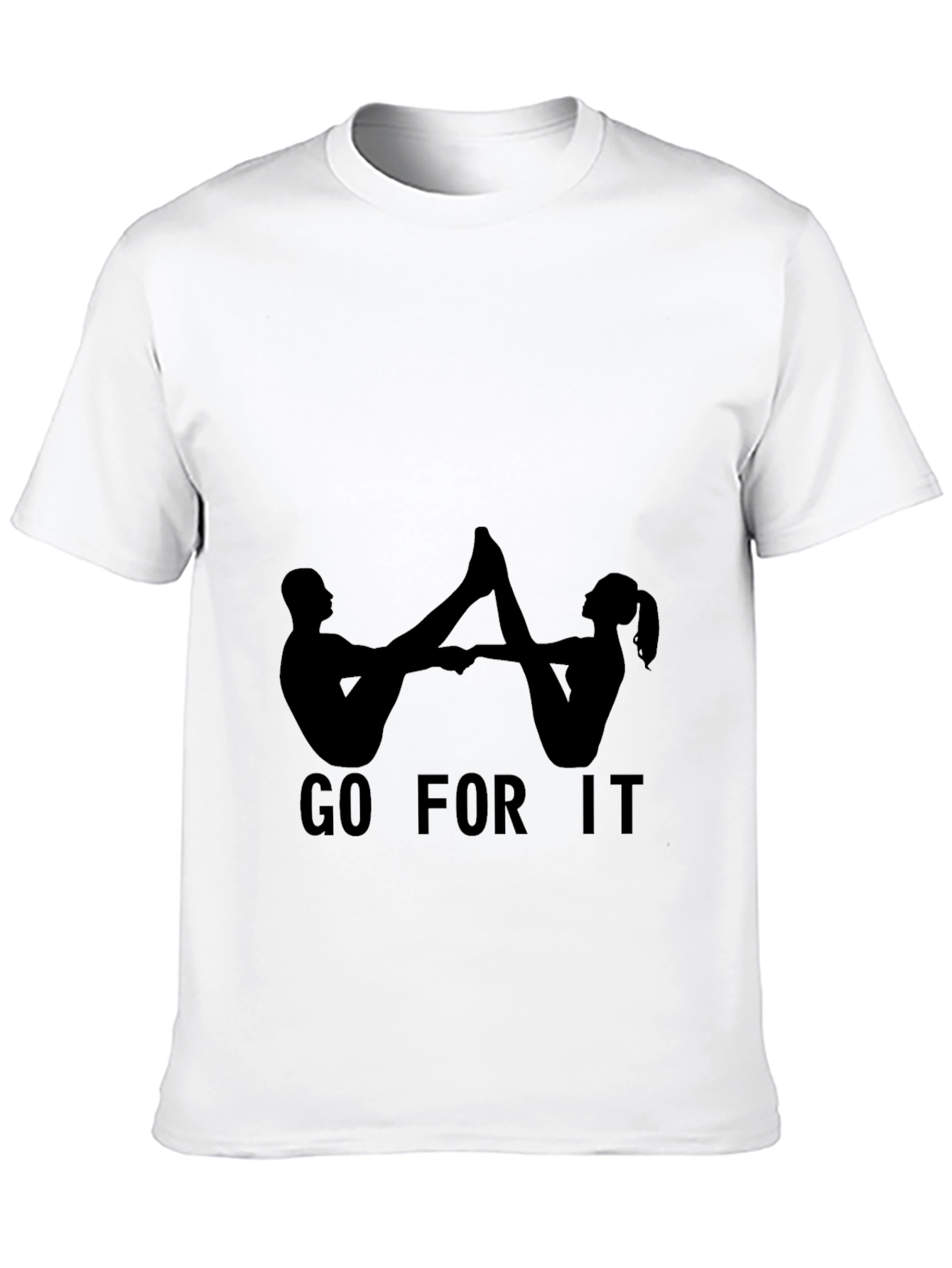 Go For It Black Graphic Tee