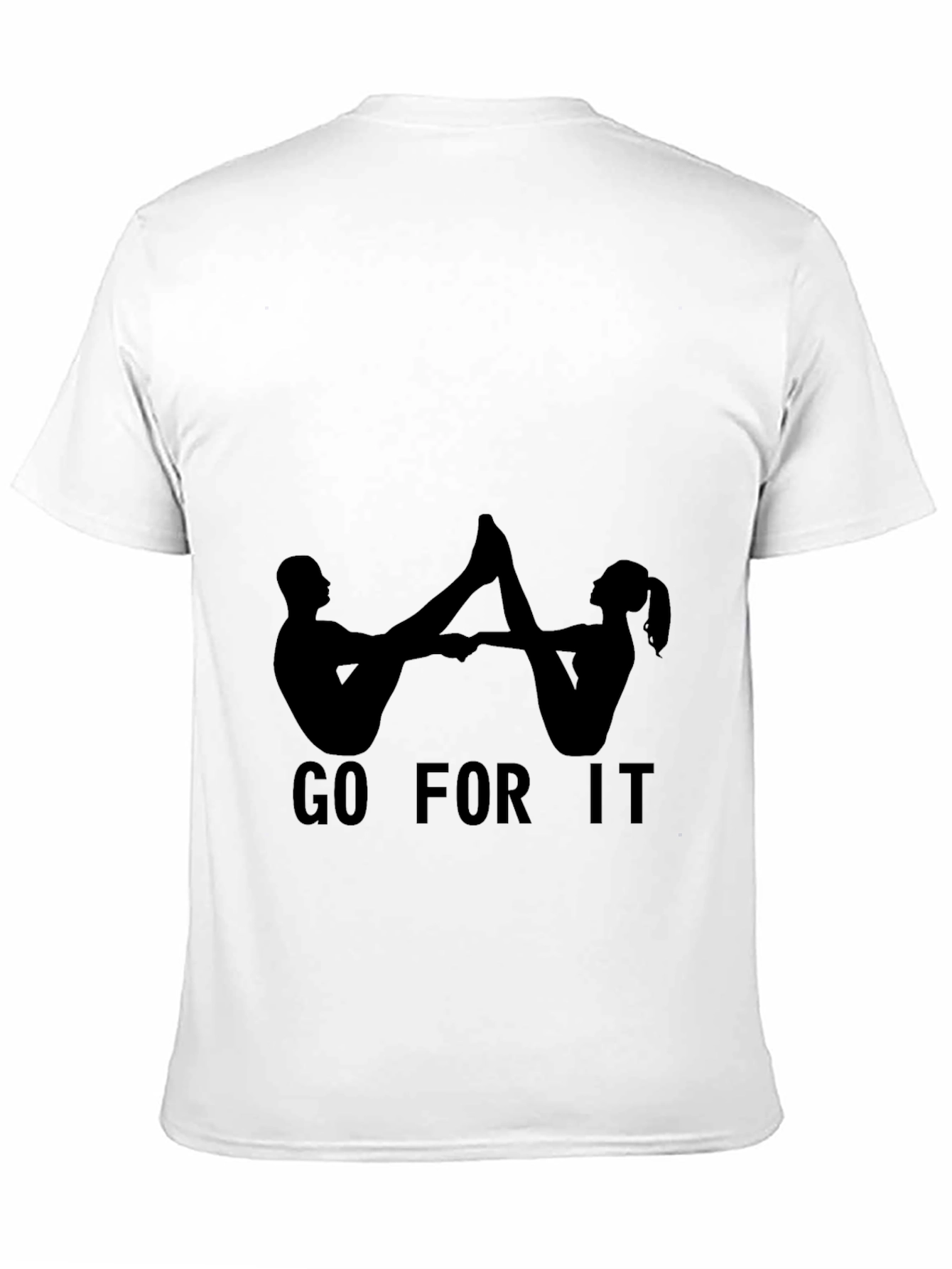 Go For It Black Graphic Tee
